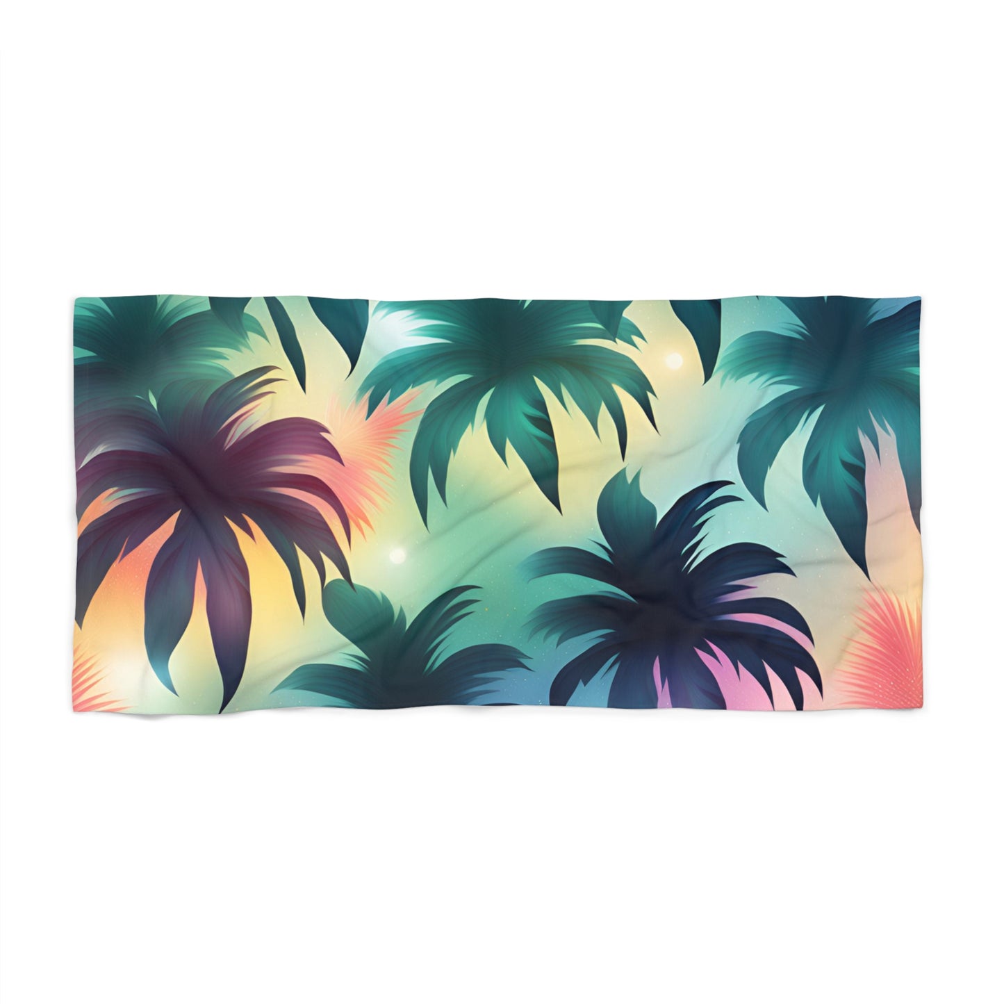 Groovy Palms Large Beach Towel -Summer Beach Accessories, Pool Essentials, Vacation Gift Idea - The Mountain Mermaid Company