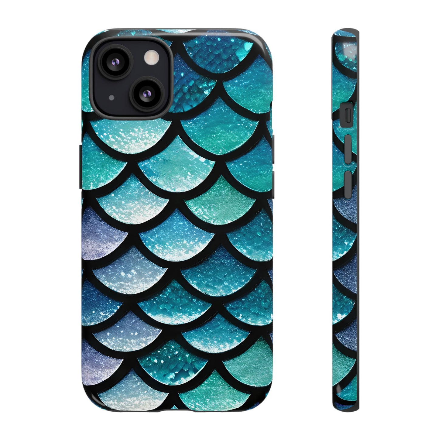 Aqua Mermaidcore Tough Phone Case - Compatible with Apple iPhone, Samsung Galaxy, and Google Pixel Devices, Great Gift for Ocean Lovers - The Mountain Mermaid Company