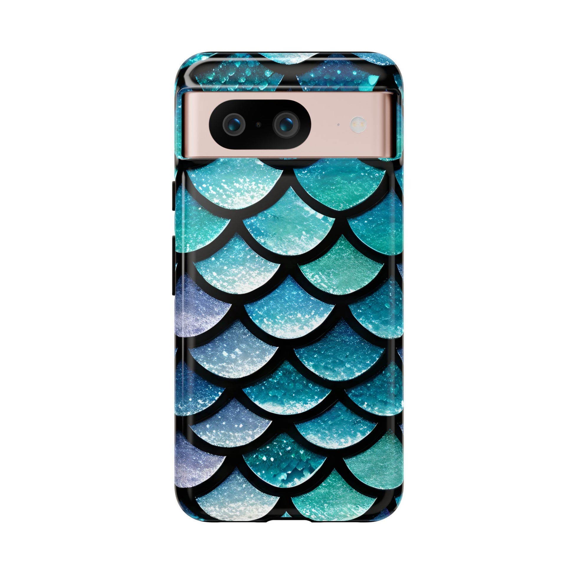 Aqua Mermaidcore Tough Phone Case - Compatible with Apple iPhone, Samsung Galaxy, and Google Pixel Devices, Great Gift for Ocean Lovers - The Mountain Mermaid Company