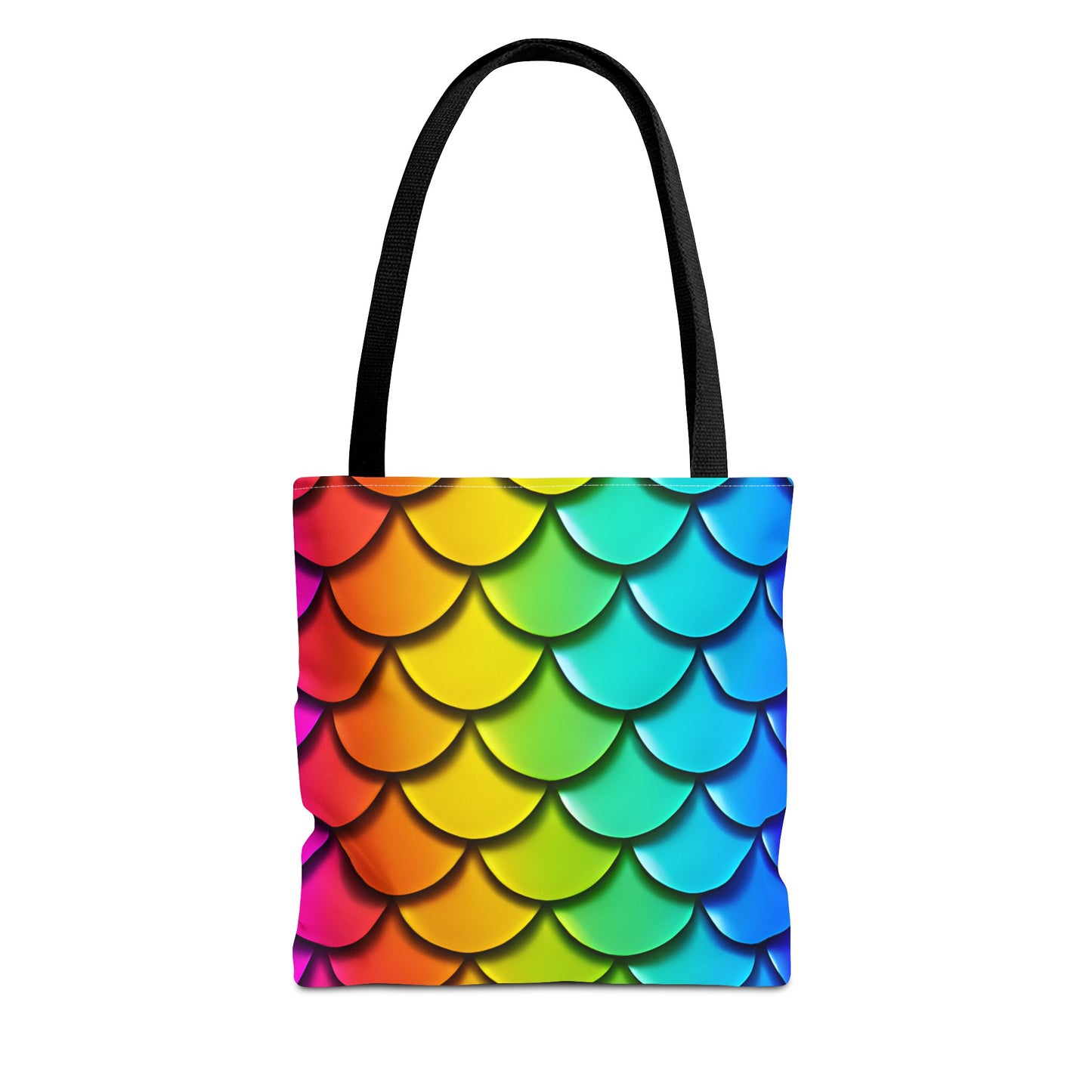 Rainbow Mermaidcore Tote Bag - Eco-Friendly Reusable Shopper, Ideal for Daily Errands, Whimsical Mermaid Gift - The Mountain Mermaid Company