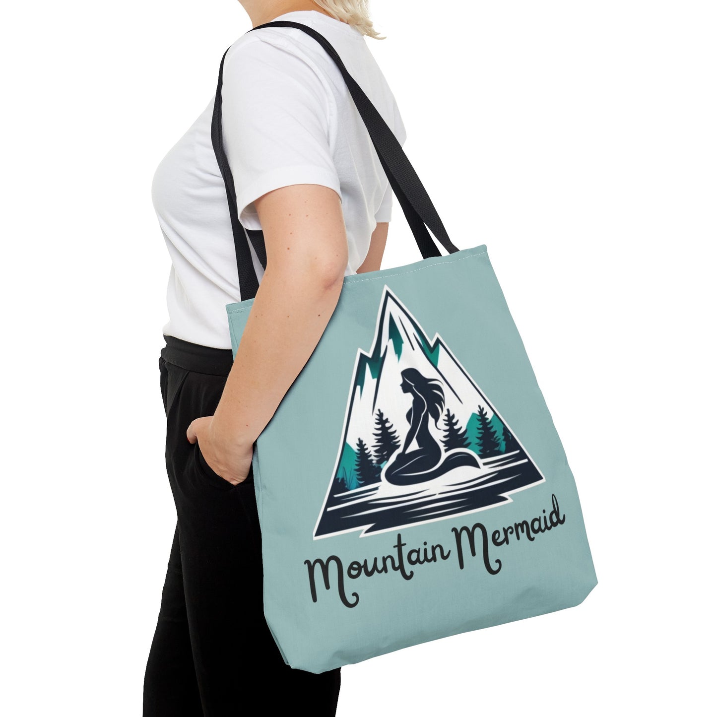 Mountain Mermaid Tote Bag - Durable Book and Shopping Bag, Versatile Travel Accessory for Mermaid Lovers - The Mountain Mermaid Company