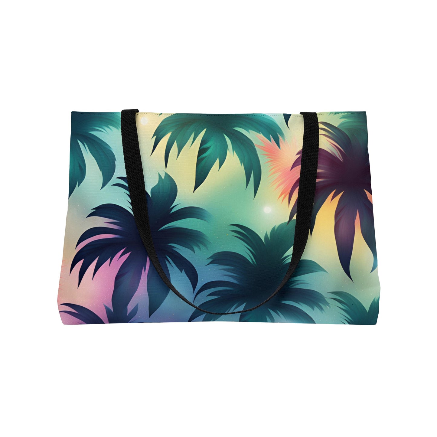 Groovy Palms Weekender Tote Bag - Durable Spacious Tote for Getaways, Perfect for Travel and Beach Lovers - The Mountain Mermaid Company