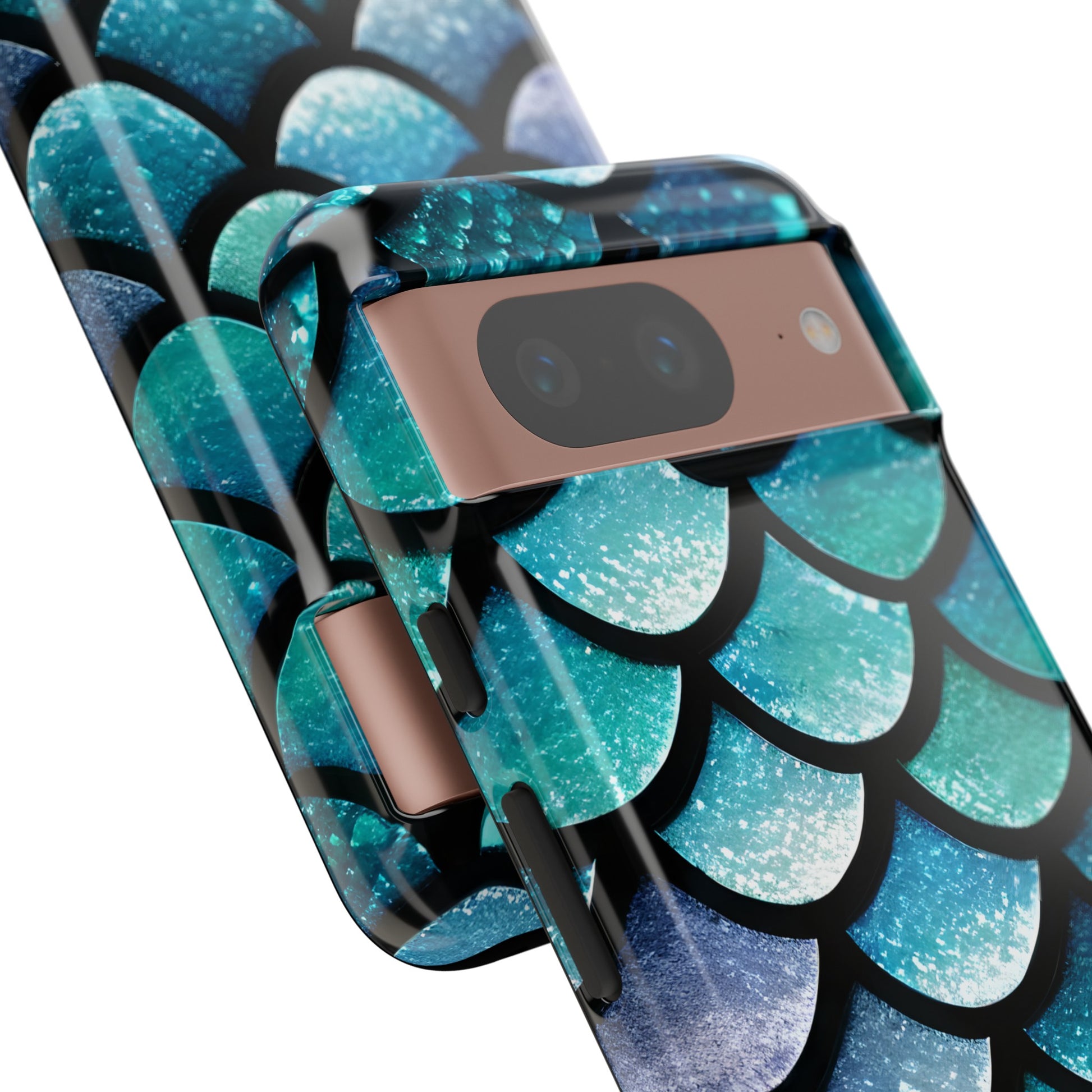 Aqua Mermaidcore Tough Phone Case - Compatible with Apple iPhone, Samsung Galaxy, and Google Pixel Devices, Great Gift for Ocean Lovers - The Mountain Mermaid Company