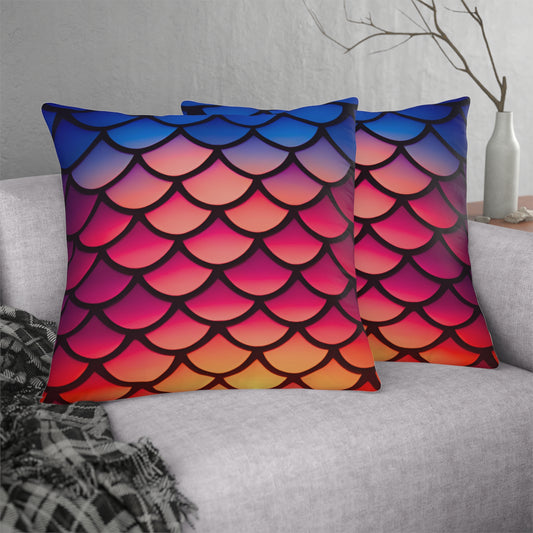 Sunset Mermaidcore Waterproof Pillows - Trendy Home Accent for Indoor and Outdoor Spaces, Unique Housewarming Gift - The Mountain Mermaid Company