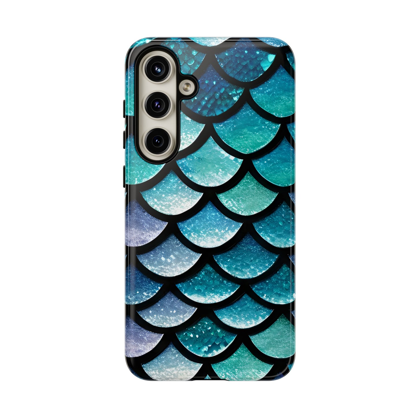 Aqua Mermaidcore Tough Phone Case - Compatible with Apple iPhone, Samsung Galaxy, and Google Pixel Devices, Great Gift for Ocean Lovers - The Mountain Mermaid Company