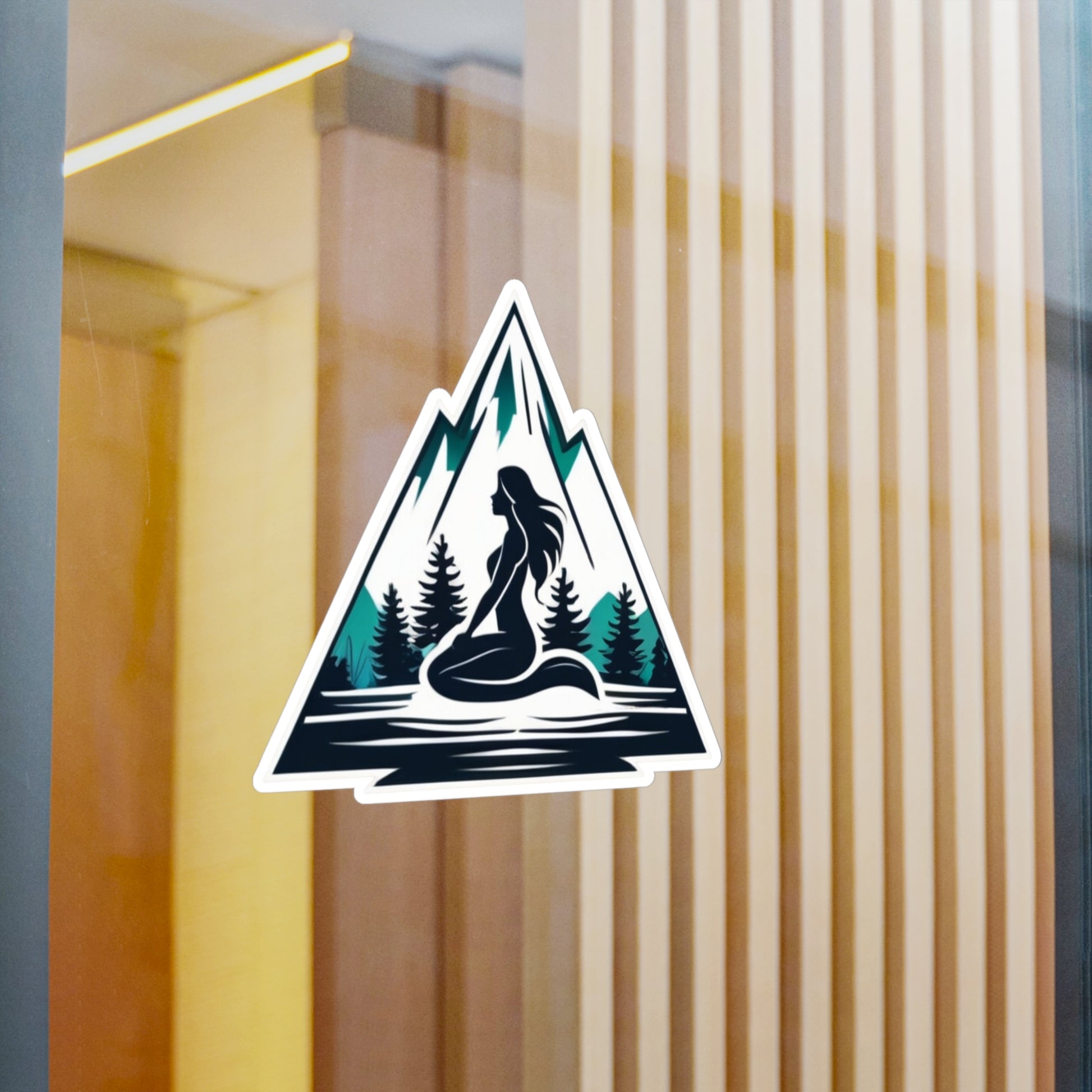 Mountain Mermaid Company Logo Decal, Vinyl Sticker for Laptops and Cars, Unique Gift for Mermaid Lovers and Adventure Enthusiasts - The Mountain Mermaid Company