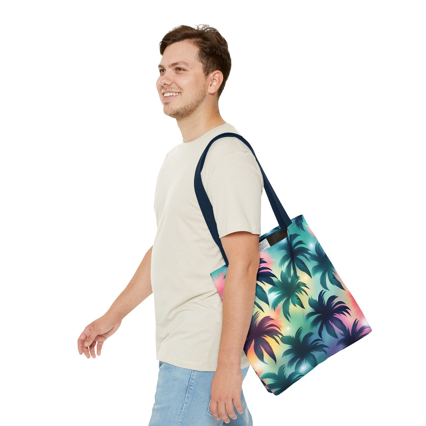 Groovy Palms Tote Bag - Durable Carryall for Everyday Use, Trendy Pool Accessory, Unique Gift for Beach Lovers