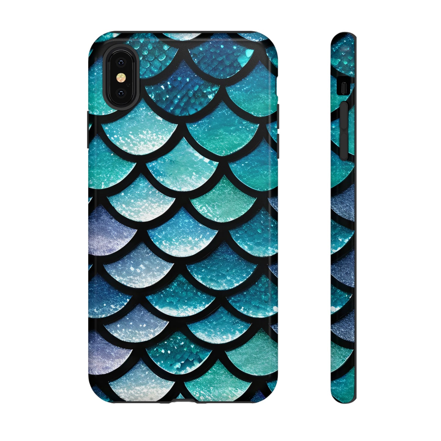 Aqua Mermaidcore Tough Phone Case - Compatible with Apple iPhone, Samsung Galaxy, and Google Pixel Devices, Great Gift for Ocean Lovers - The Mountain Mermaid Company