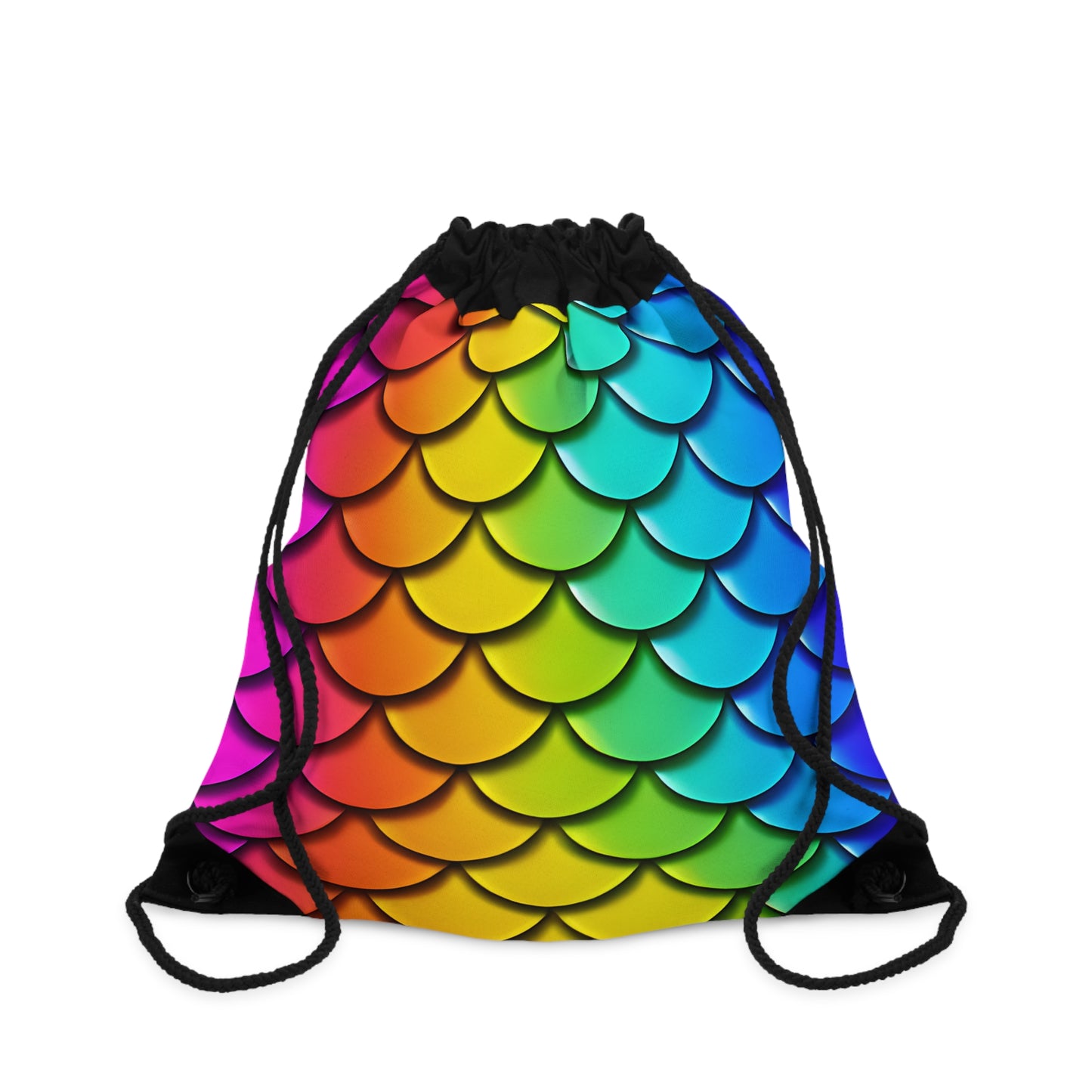 Rainbow Mermaidcore Drawstring Bag - Adventure-Ready Carryall, Ideal Gift for Hikers and Beachgoers - The Mountain Mermaid Company