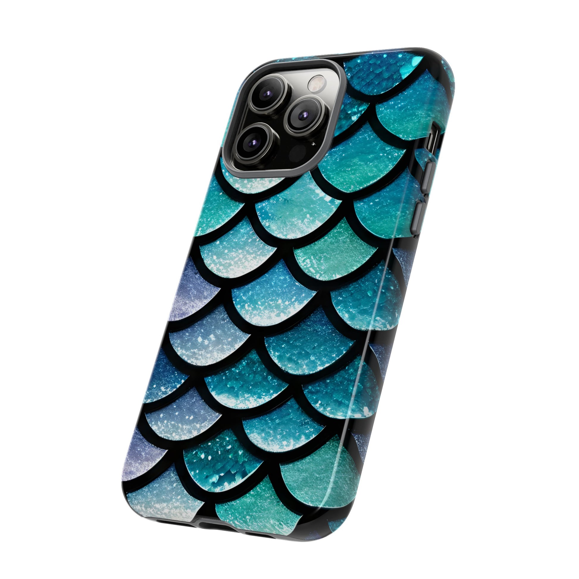 Aqua Mermaidcore Tough Phone Case - Compatible with Apple iPhone, Samsung Galaxy, and Google Pixel Devices, Great Gift for Ocean Lovers - The Mountain Mermaid Company