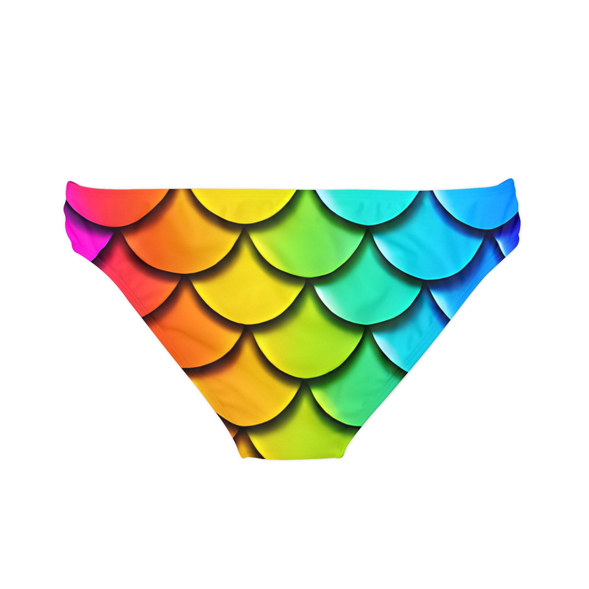 Rainbow Mermaid Bikini Bottom - Adjustable Cheeky Swimwear Bottom, Perfect for Beach Vacations & Pool Parties, Unique Gift for Her - The Mountain Mermaid Company