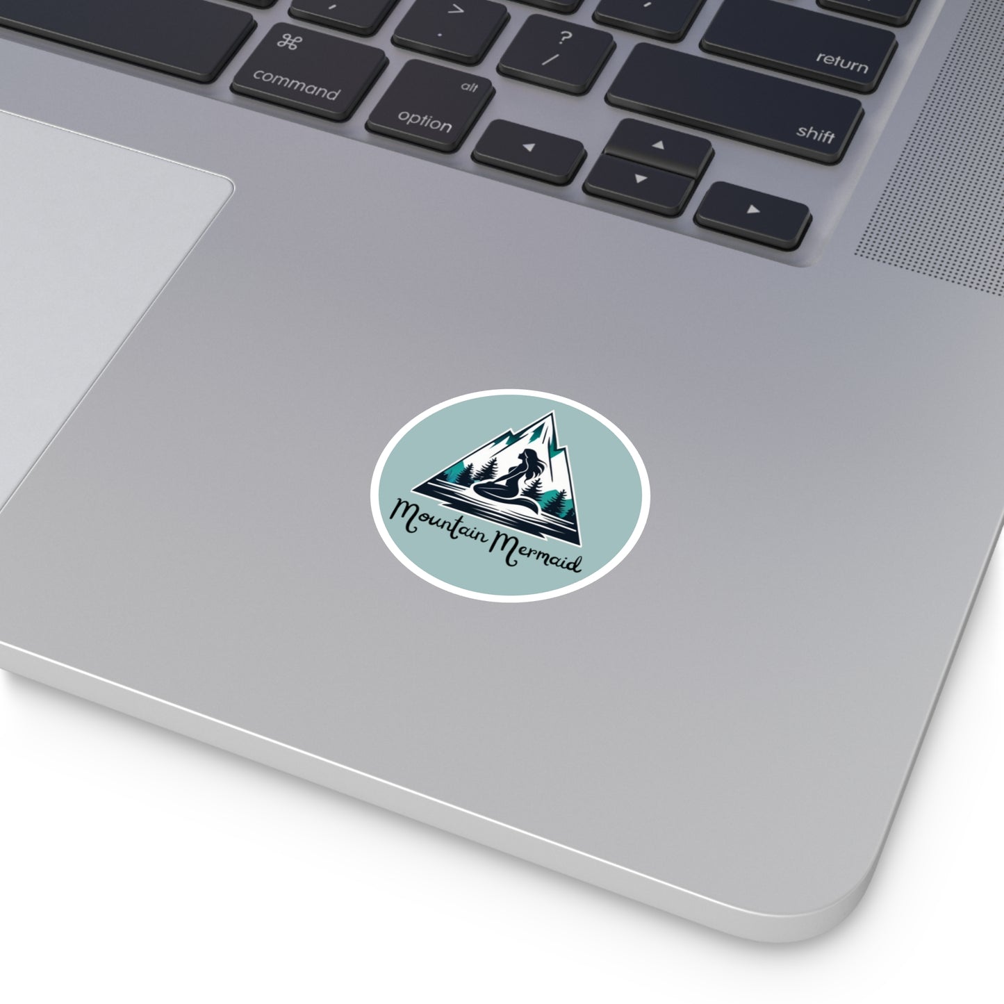 Mountain Mermaid Indoor/Outdoor Sticker - Durable Graphic Decal for Cars, Laptops and Water Bottles, Gift for Mermaid Lovers - The Mountain Mermaid Company