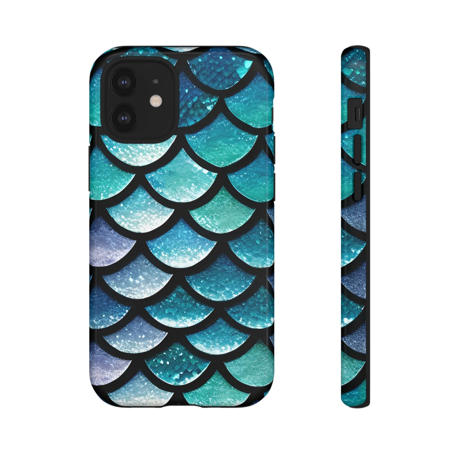 Aqua Mermaidcore Tough Phone Case - Compatible with Apple iPhone, Samsung Galaxy, and Google Pixel Devices, Great Gift for Ocean Lovers - The Mountain Mermaid Company