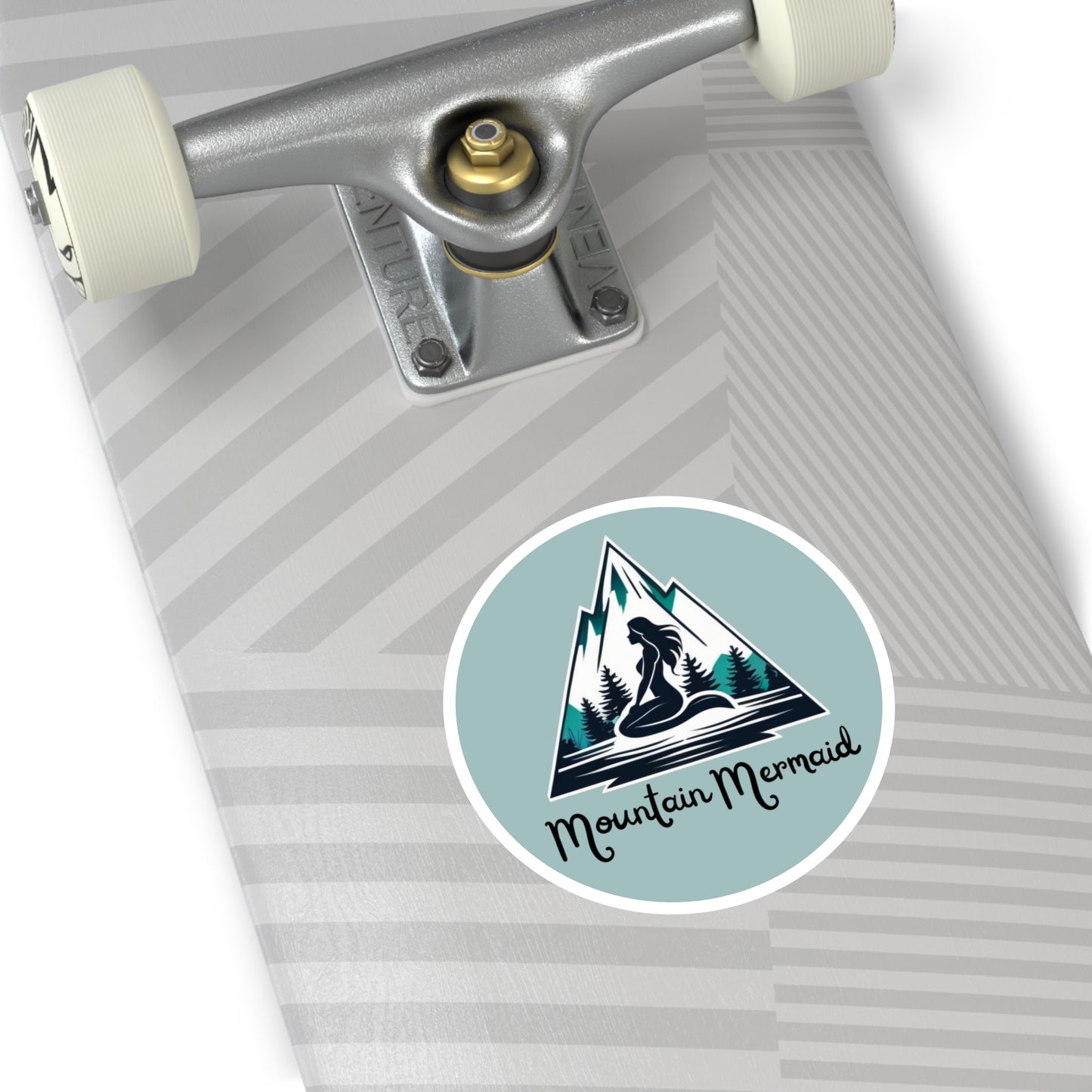 Mountain Mermaid Indoor/Outdoor Sticker - Durable Graphic Decal for Cars, Laptops and Water Bottles, Gift for Mermaid Lovers - The Mountain Mermaid Company