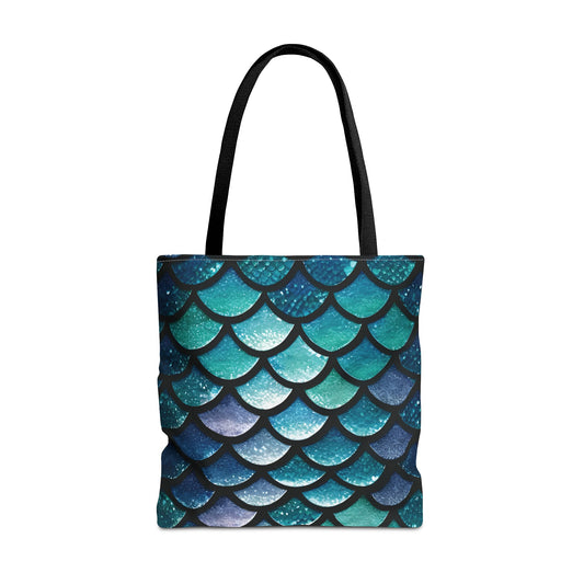 Aqua Mermaidcore Tote Bag - Durable Carryall for Everyday Use, Unique Gift for Beach Lovers - The Mountain Mermaid Company