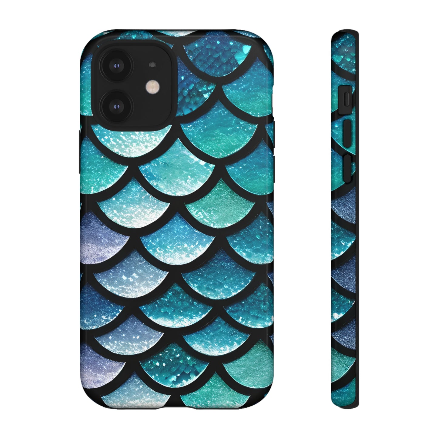 Aqua Mermaidcore Tough Phone Case - Compatible with Apple iPhone, Samsung Galaxy, and Google Pixel Devices, Great Gift for Ocean Lovers - The Mountain Mermaid Company