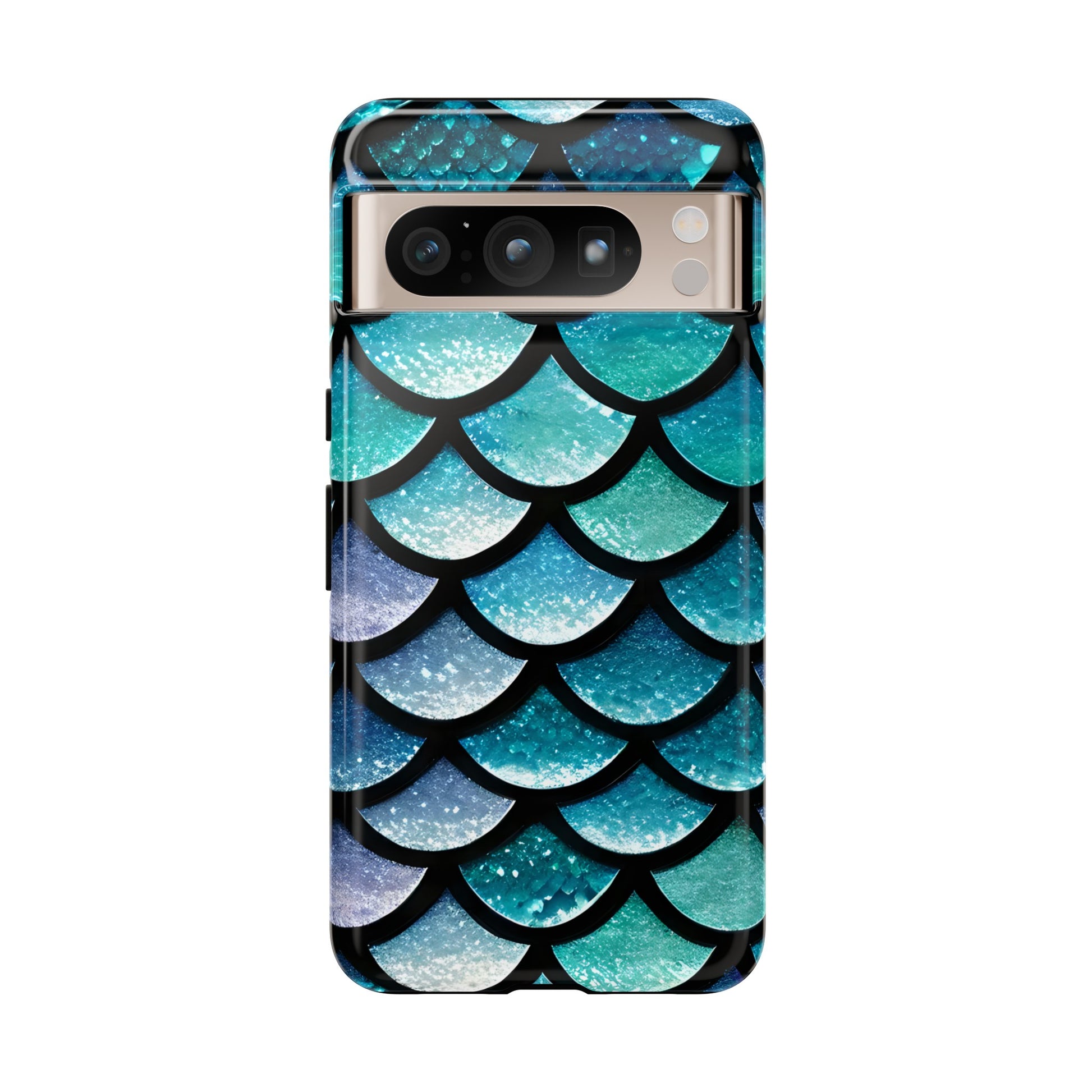 Aqua Mermaidcore Tough Phone Case - Compatible with Apple iPhone, Samsung Galaxy, and Google Pixel Devices, Great Gift for Ocean Lovers - The Mountain Mermaid Company