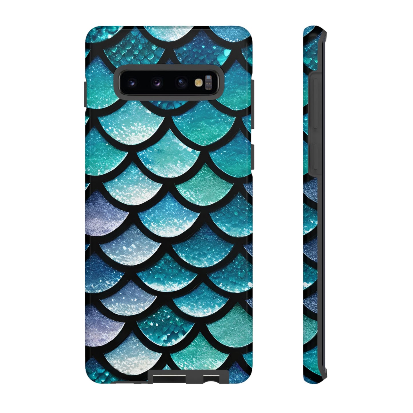 Aqua Mermaidcore Tough Phone Case - Compatible with Apple iPhone, Samsung Galaxy, and Google Pixel Devices, Great Gift for Ocean Lovers - The Mountain Mermaid Company