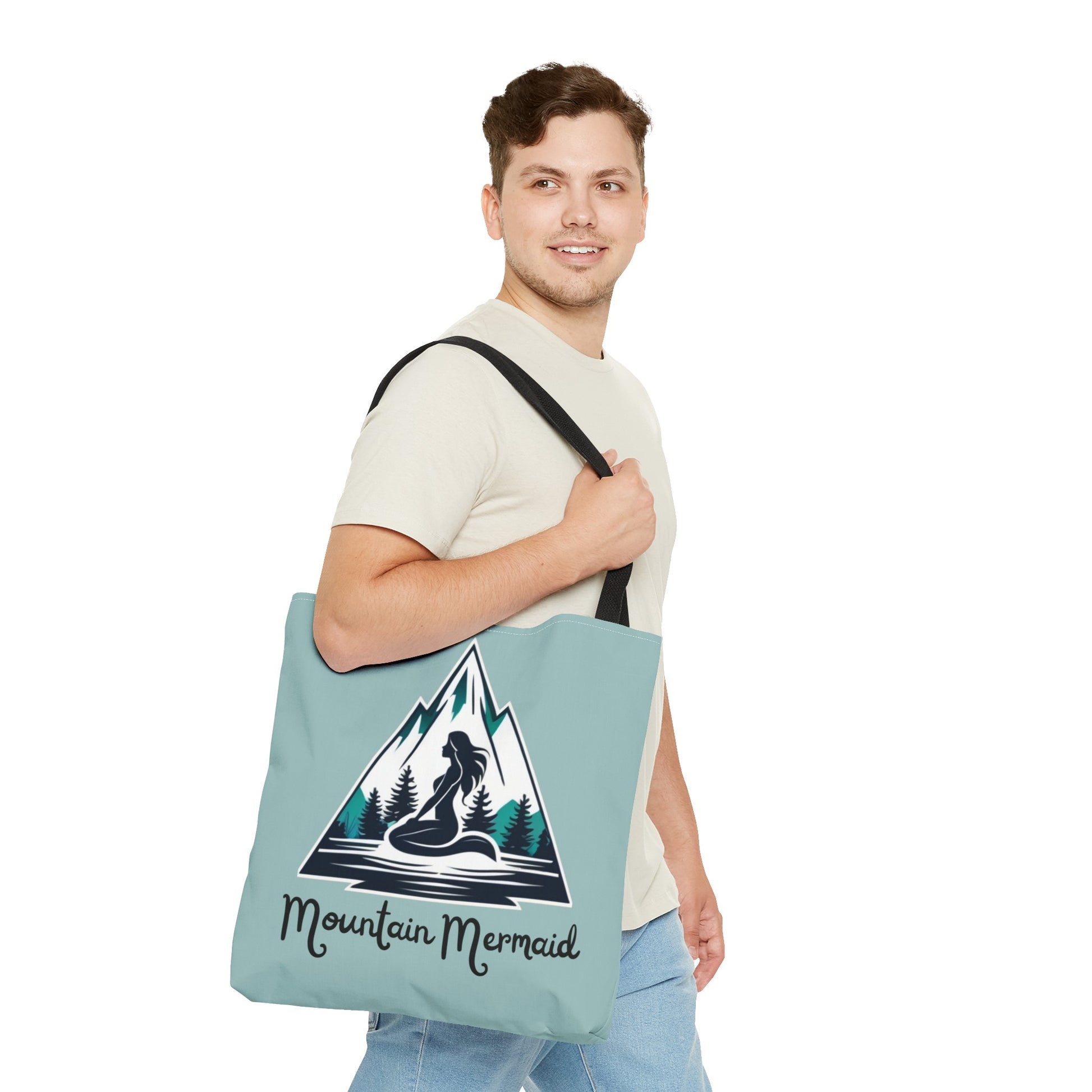 Mountain Mermaid Tote Bag - Durable Book and Shopping Bag, Versatile Travel Accessory for Mermaid Lovers - The Mountain Mermaid Company