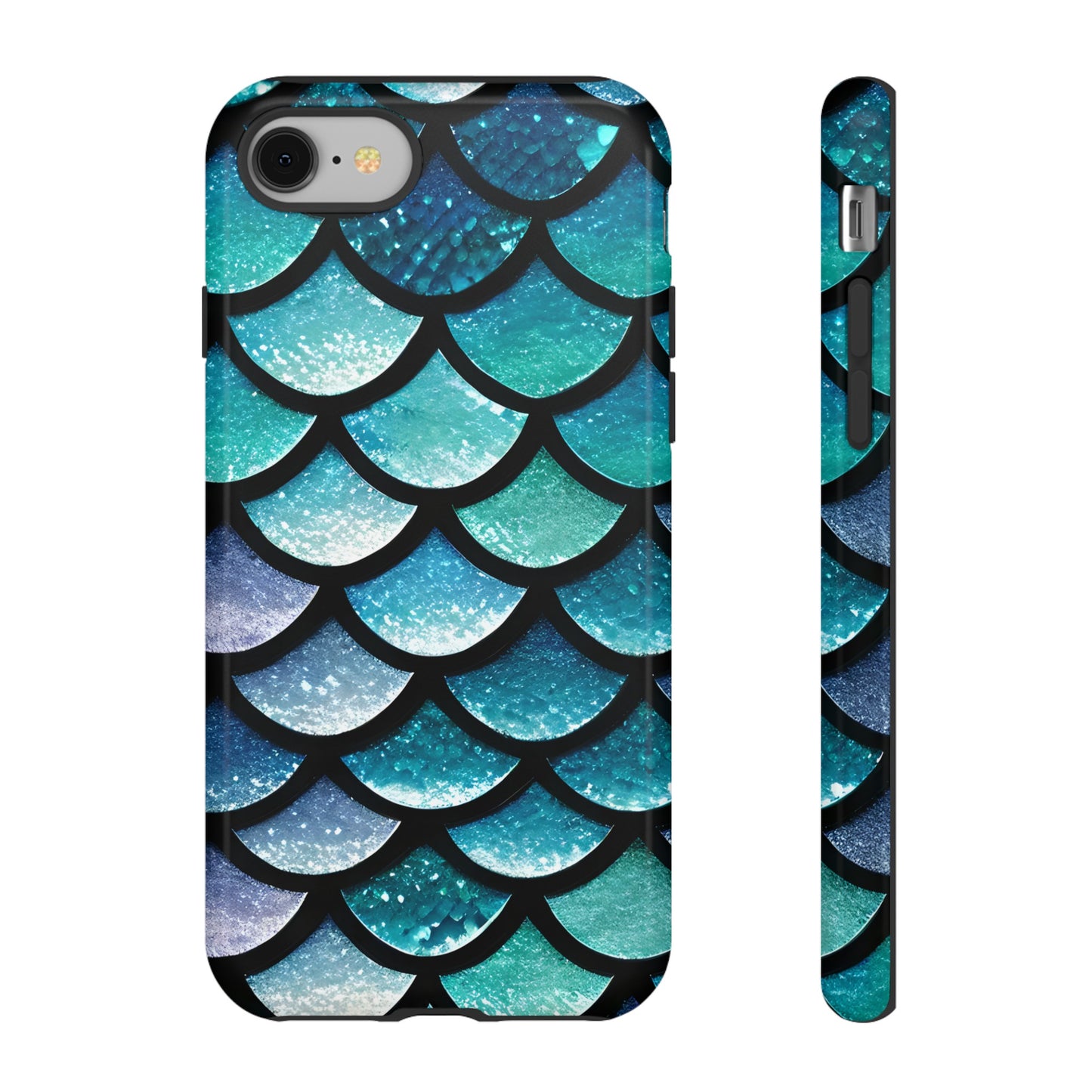 Aqua Mermaidcore Tough Phone Case - Compatible with Apple iPhone, Samsung Galaxy, and Google Pixel Devices, Great Gift for Ocean Lovers - The Mountain Mermaid Company