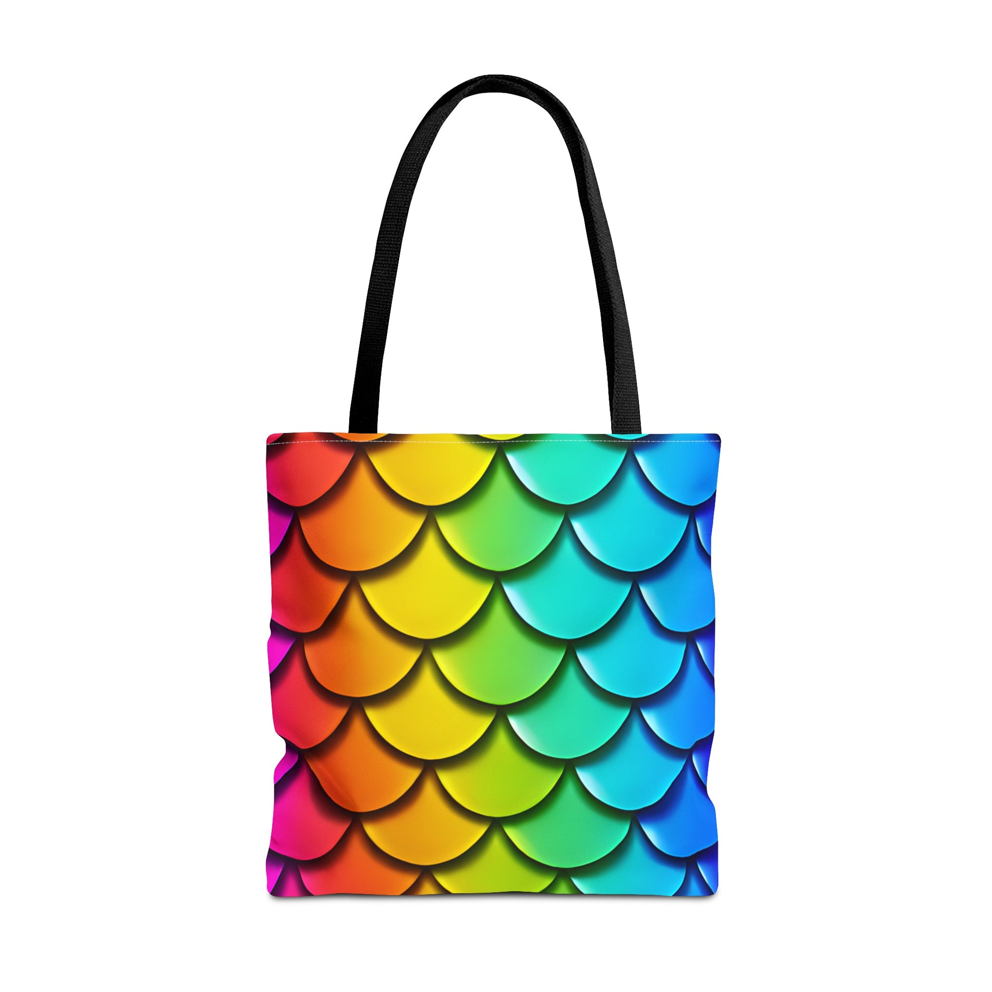 Rainbow Mermaidcore Tote Bag - Eco-Friendly Reusable Shopper, Ideal for Daily Errands, Whimsical Mermaid Gift - The Mountain Mermaid Company