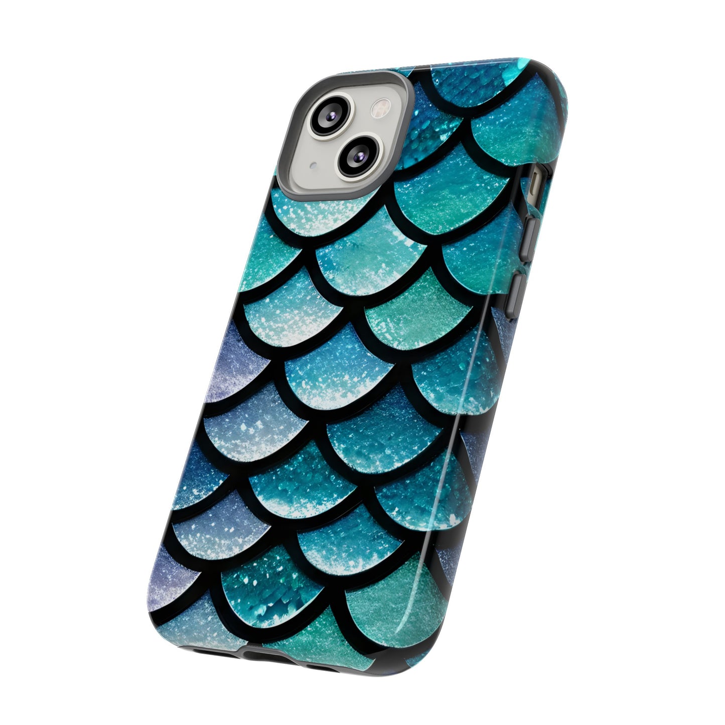 Aqua Mermaidcore Tough Phone Case - Compatible with Apple iPhone, Samsung Galaxy, and Google Pixel Devices, Great Gift for Ocean Lovers - The Mountain Mermaid Company