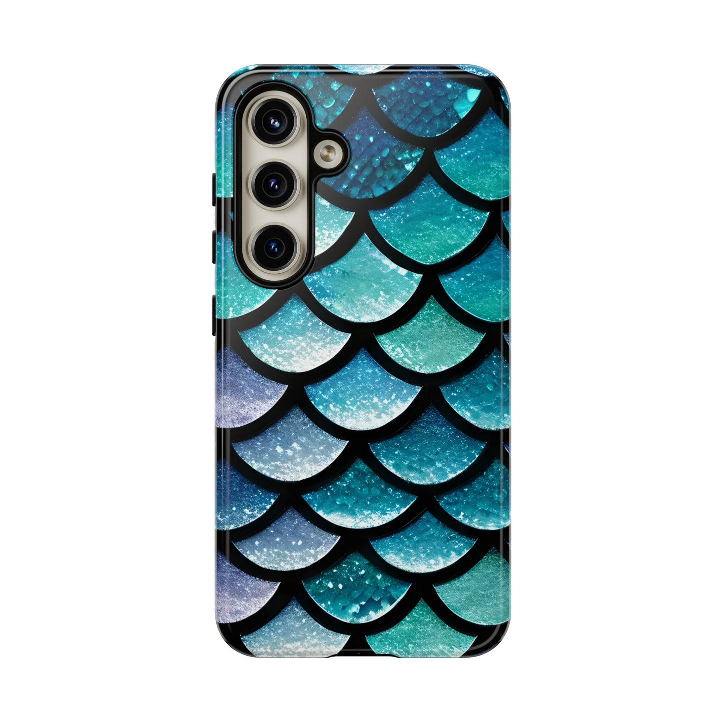 Aqua Mermaidcore Tough Phone Case - Compatible with Apple iPhone, Samsung Galaxy, and Google Pixel Devices, Great Gift for Ocean Lovers - The Mountain Mermaid Company