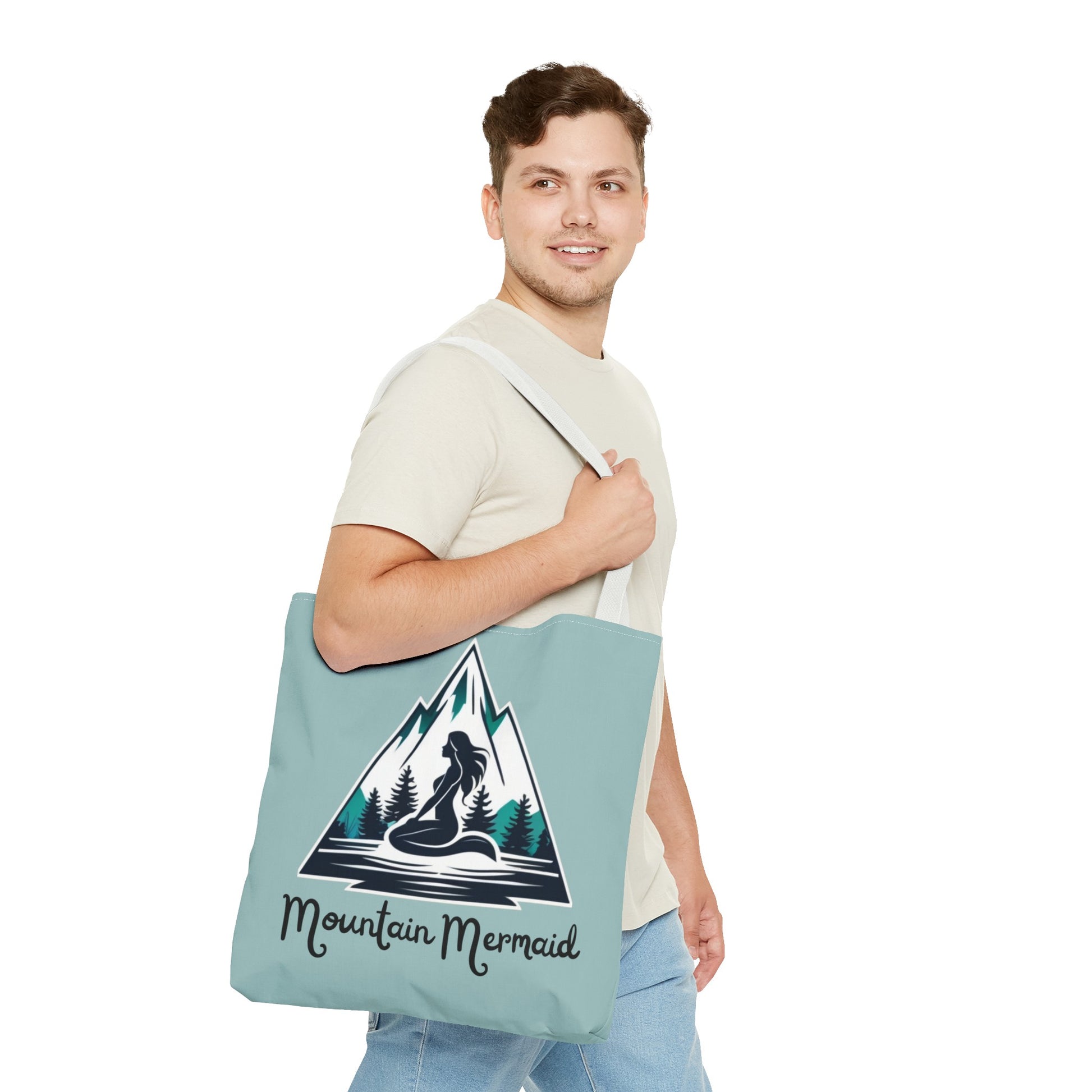 Mountain Mermaid Tote Bag - Durable Book and Shopping Bag, Versatile Travel Accessory for Mermaid Lovers - The Mountain Mermaid Company