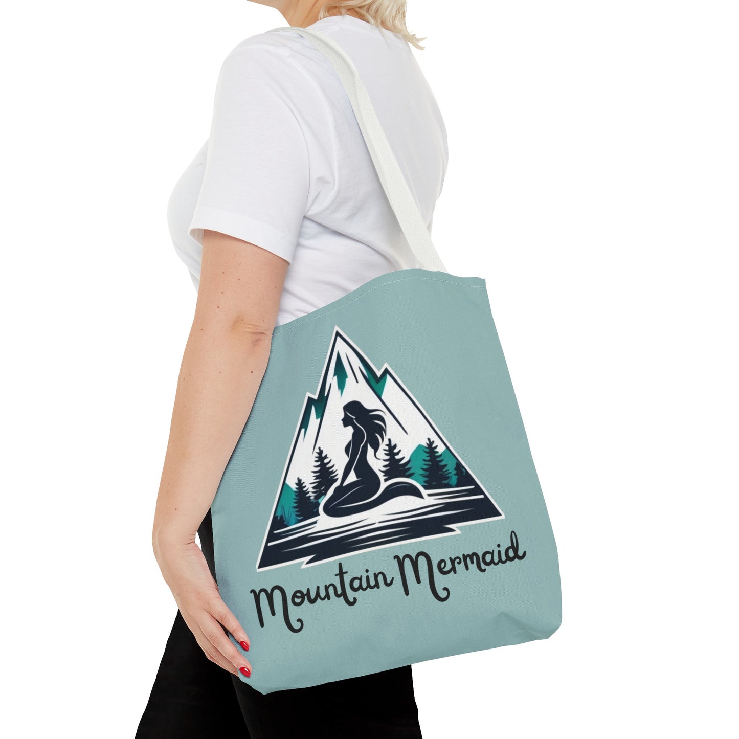 Mountain Mermaid Tote Bag - Durable Book and Shopping Bag, Versatile Travel Accessory for Mermaid Lovers - The Mountain Mermaid Company