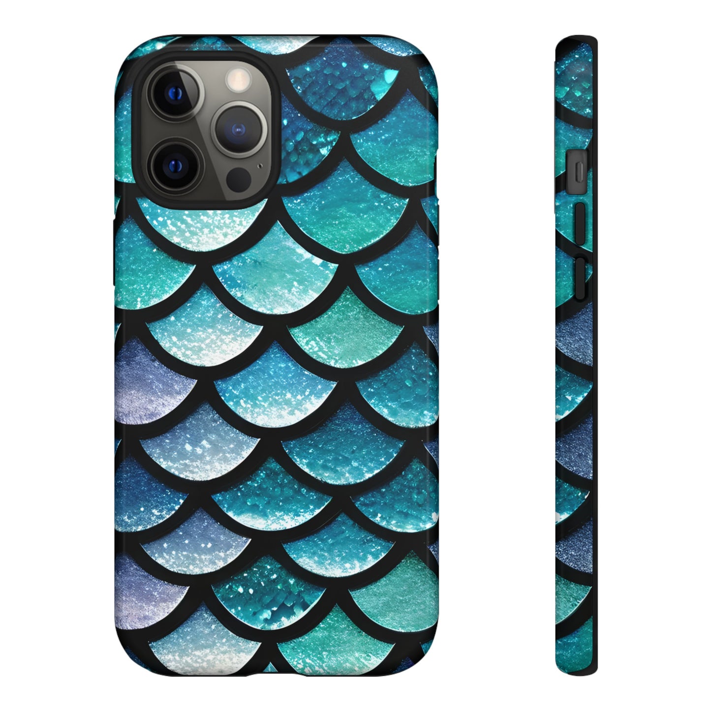 Aqua Mermaidcore Tough Phone Case - Compatible with Apple iPhone, Samsung Galaxy, and Google Pixel Devices, Great Gift for Ocean Lovers - The Mountain Mermaid Company