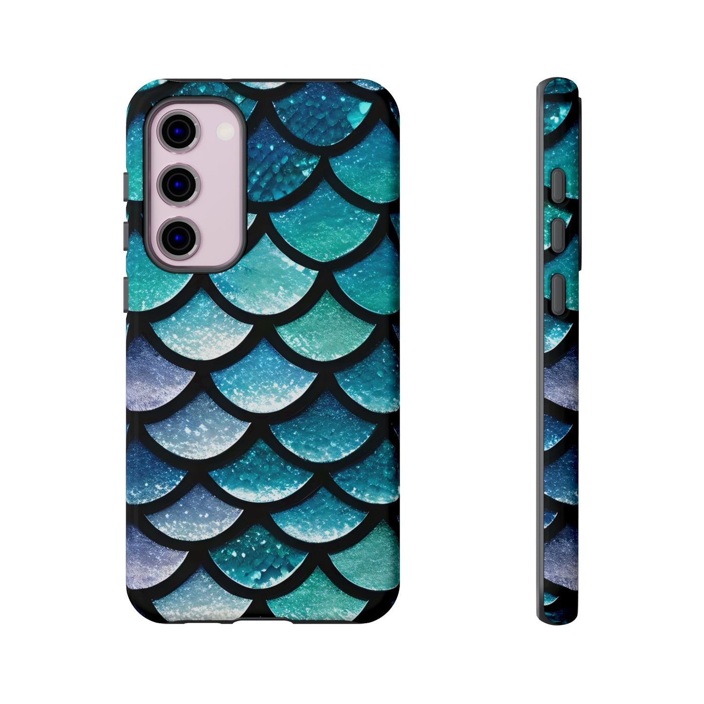 Aqua Mermaidcore Tough Phone Case - Compatible with Apple iPhone, Samsung Galaxy, and Google Pixel Devices, Great Gift for Ocean Lovers - The Mountain Mermaid Company