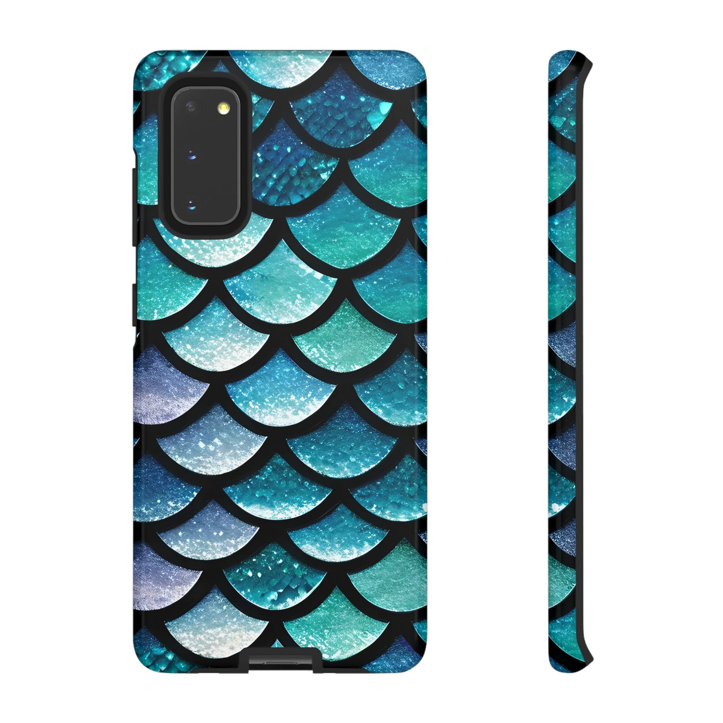 Aqua Mermaidcore Tough Phone Case - Compatible with Apple iPhone, Samsung Galaxy, and Google Pixel Devices, Great Gift for Ocean Lovers - The Mountain Mermaid Company