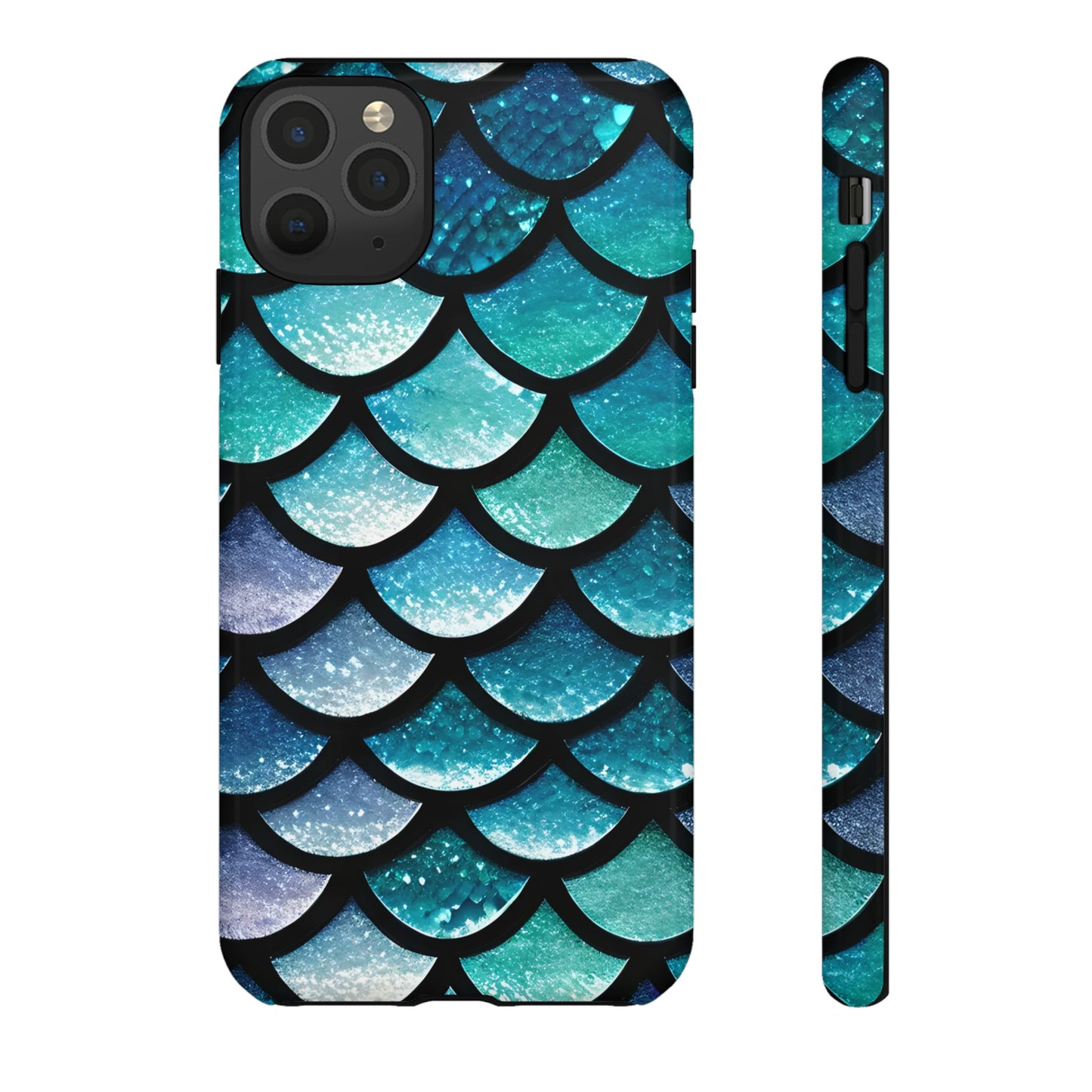 Aqua Mermaidcore Tough Phone Case - Compatible with Apple iPhone, Samsung Galaxy, and Google Pixel Devices, Great Gift for Ocean Lovers - The Mountain Mermaid Company