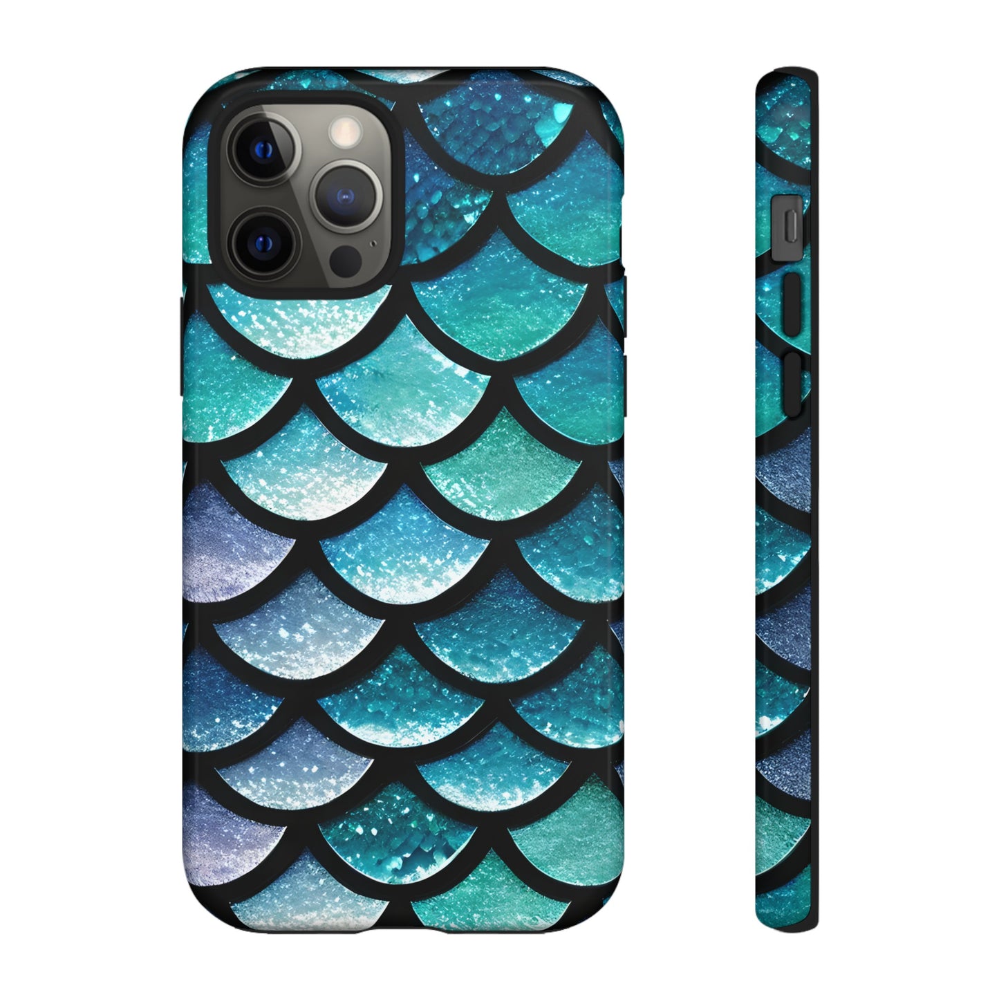 Aqua Mermaidcore Tough Phone Case - Compatible with Apple iPhone, Samsung Galaxy, and Google Pixel Devices, Great Gift for Ocean Lovers - The Mountain Mermaid Company