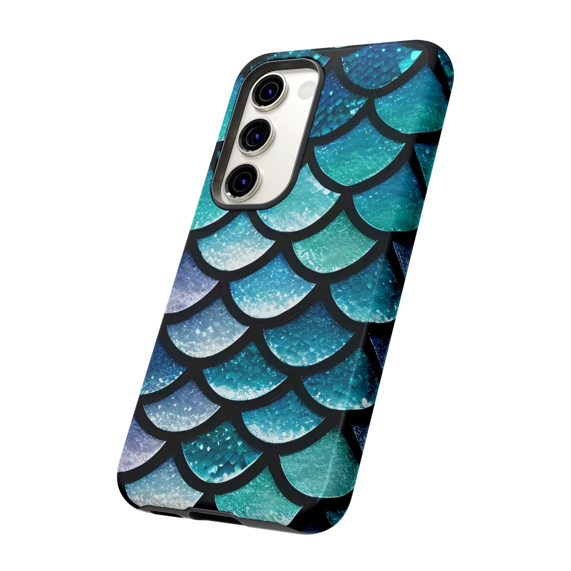 Aqua Mermaidcore Tough Phone Case - Compatible with Apple iPhone, Samsung Galaxy, and Google Pixel Devices, Great Gift for Ocean Lovers - The Mountain Mermaid Company