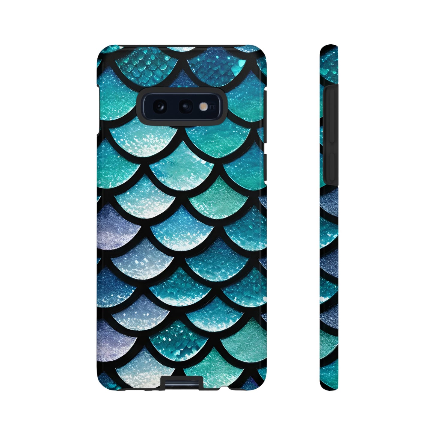 Aqua Mermaidcore Tough Phone Case - Compatible with Apple iPhone, Samsung Galaxy, and Google Pixel Devices, Great Gift for Ocean Lovers - The Mountain Mermaid Company