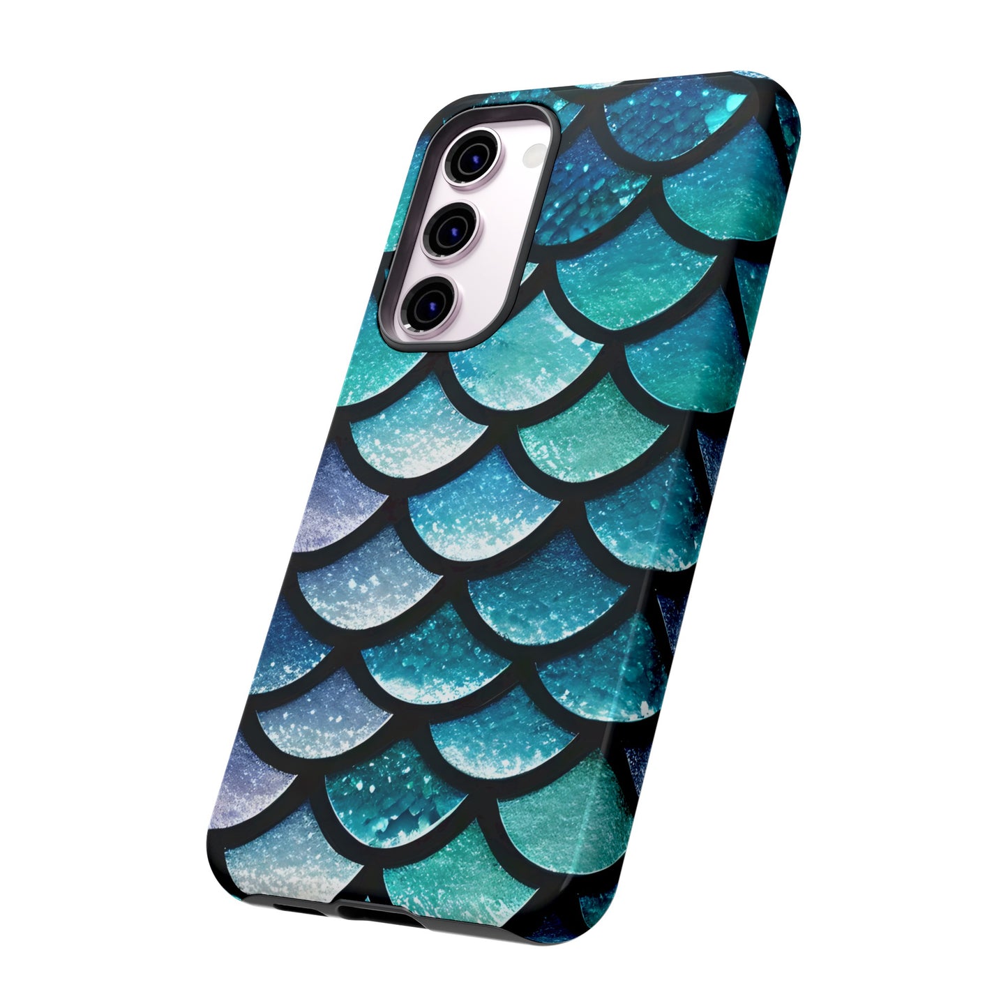 Aqua Mermaidcore Tough Phone Case - Compatible with Apple iPhone, Samsung Galaxy, and Google Pixel Devices, Great Gift for Ocean Lovers - The Mountain Mermaid Company