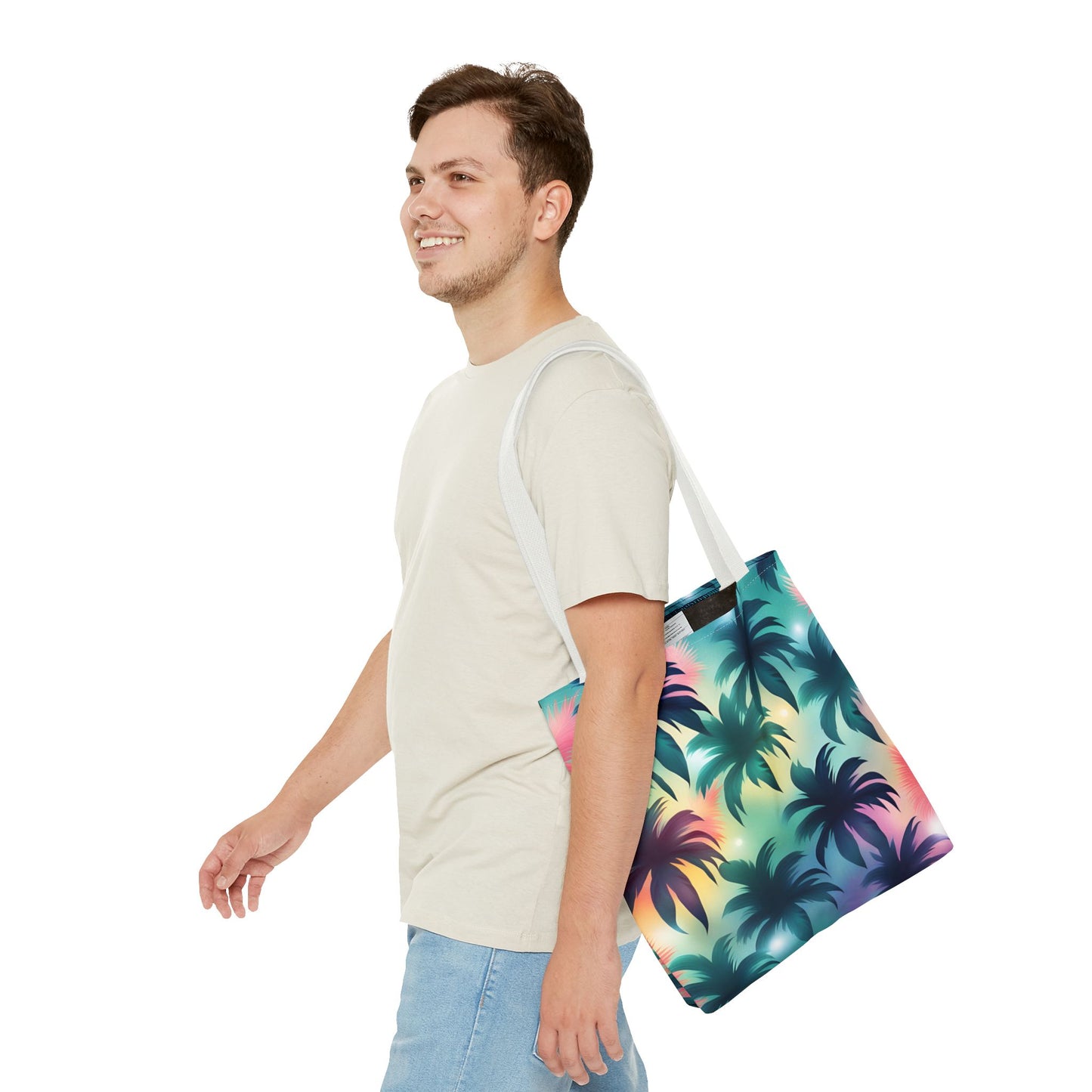 Groovy Palms Tote Bag - Durable Carryall for Everyday Use, Trendy Pool Accessory, Unique Gift for Beach Lovers