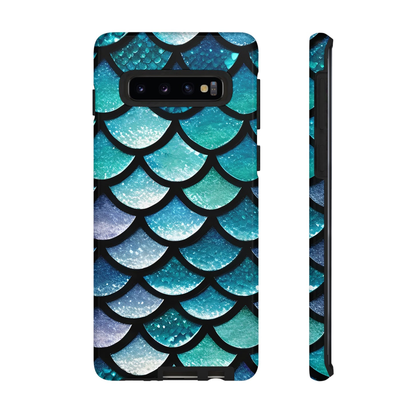 Aqua Mermaidcore Tough Phone Case - Compatible with Apple iPhone, Samsung Galaxy, and Google Pixel Devices, Great Gift for Ocean Lovers - The Mountain Mermaid Company