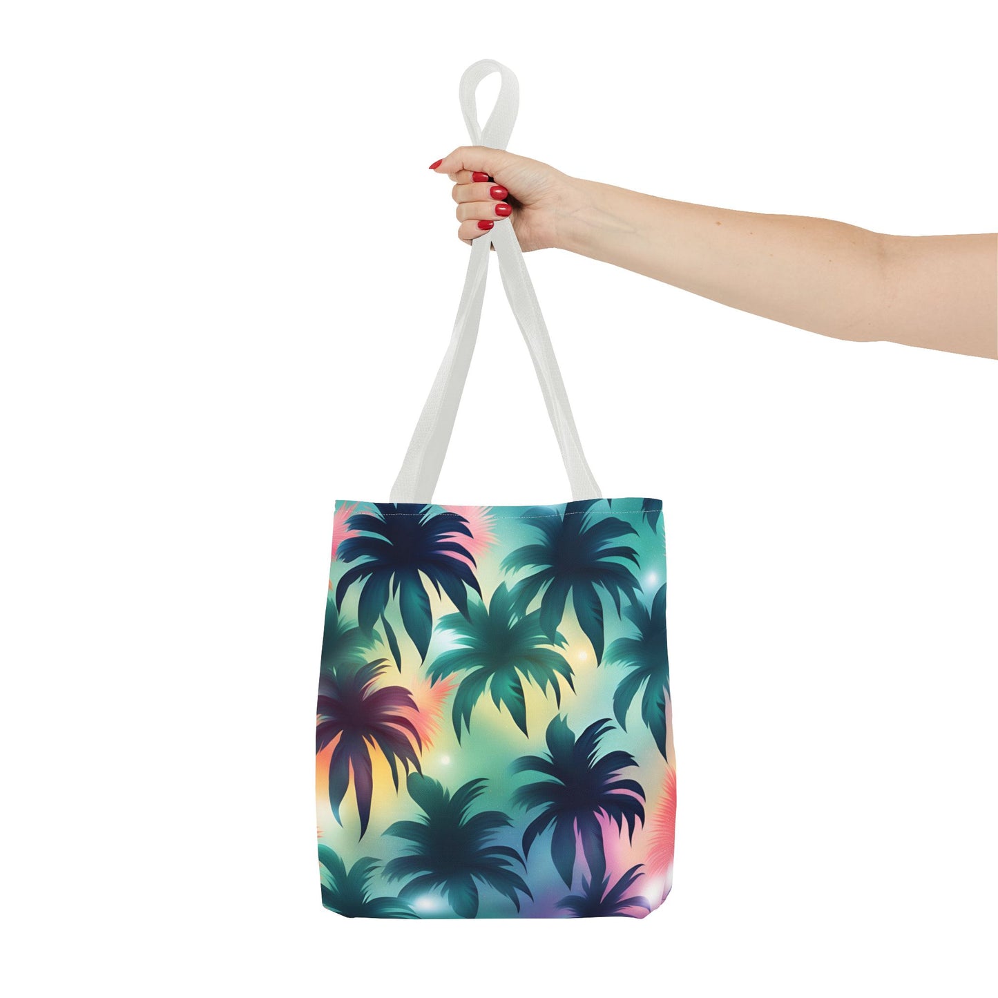 Groovy Palms Tote Bag - Durable Carryall for Everyday Use, Trendy Pool Accessory, Unique Gift for Beach Lovers