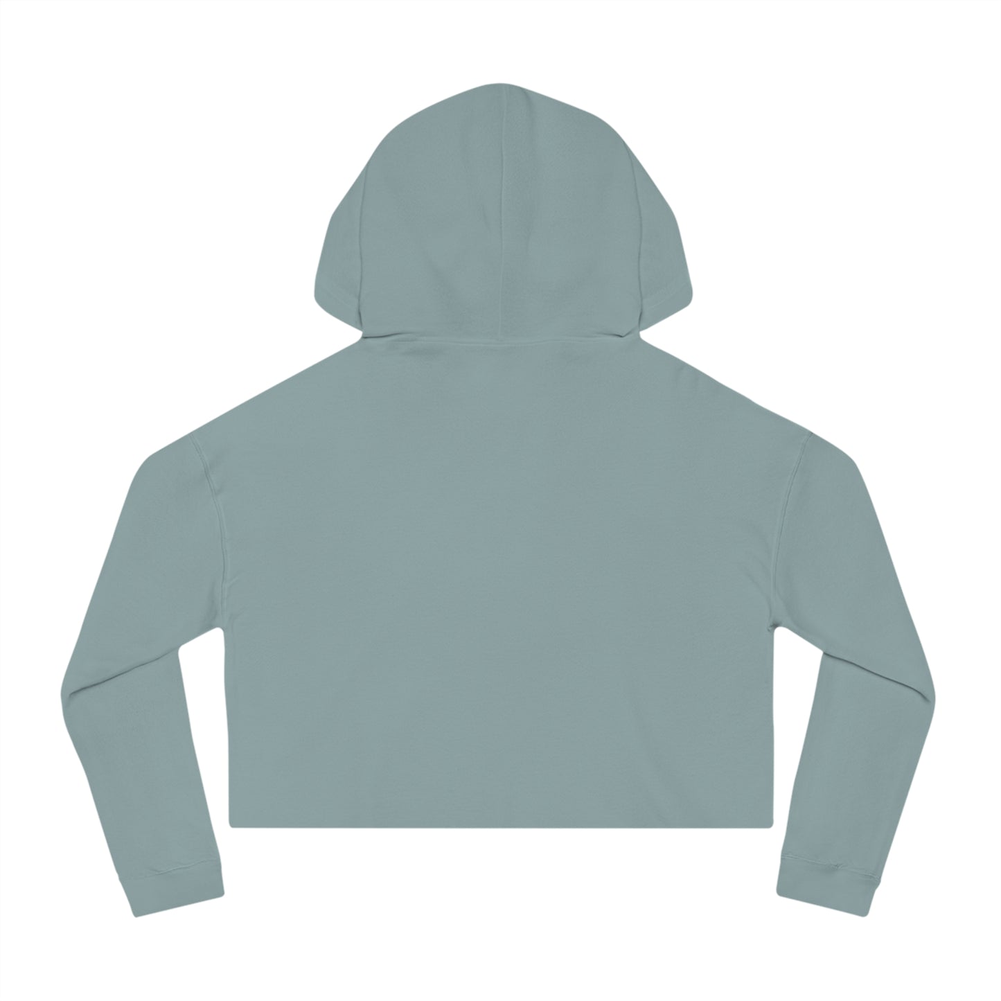 Salbeigrüner Cropped Hoodie, Mountain Mermaid Logo Sweatshirt für Frauen, Pink Aqua Kapuzenpullover, Süßes Hoodie Geschenk für Sie, Meerjungfrau Liebhaber Geschenk