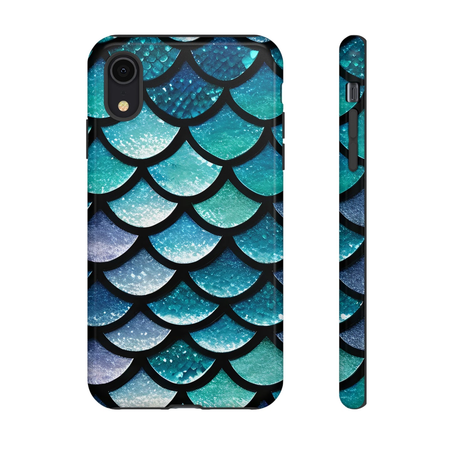 Aqua Mermaidcore Tough Phone Case - Compatible with Apple iPhone, Samsung Galaxy, and Google Pixel Devices, Great Gift for Ocean Lovers - The Mountain Mermaid Company