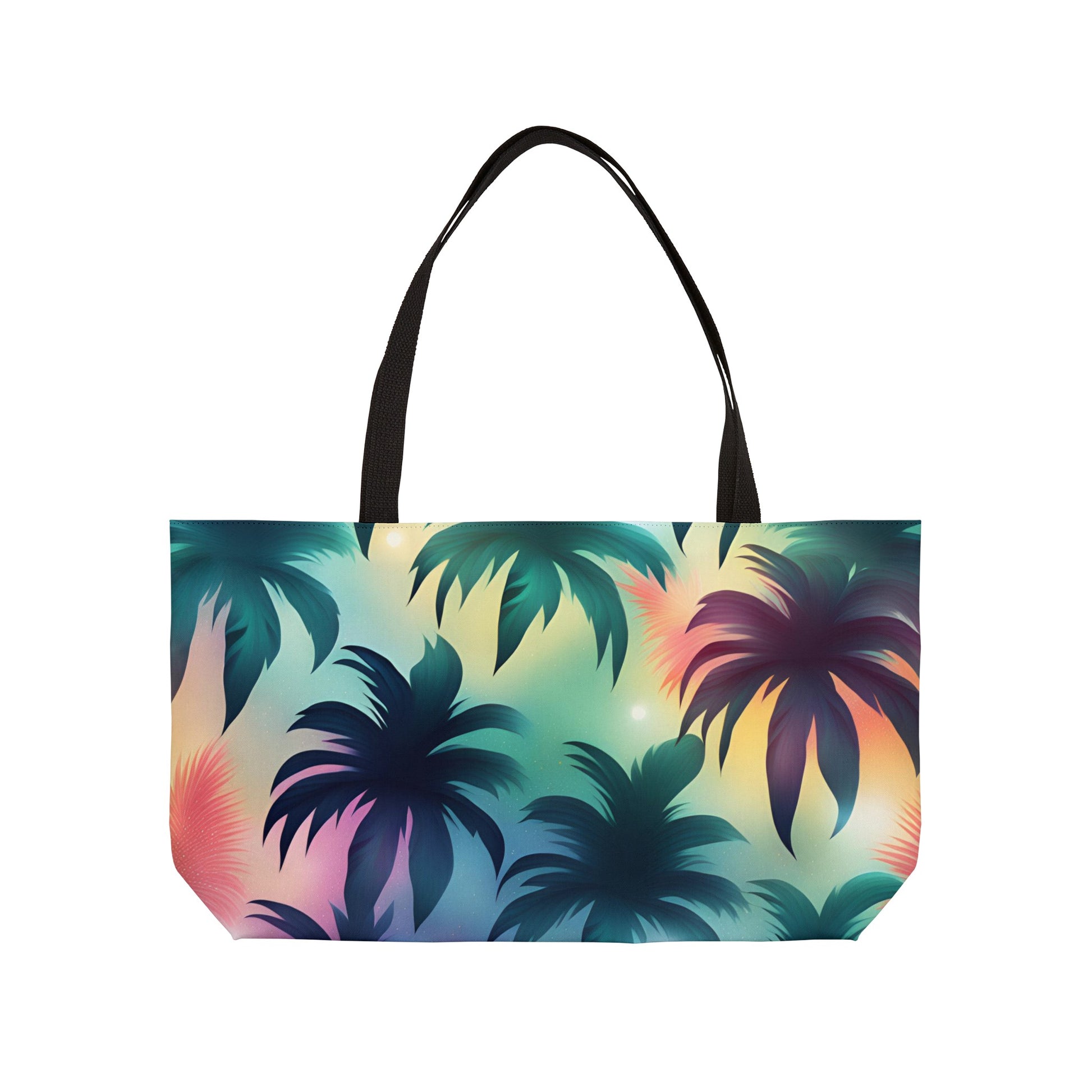 Groovy Palms Weekender Tote Bag - Durable Spacious Tote for Getaways, Perfect for Travel and Beach Lovers - The Mountain Mermaid Company