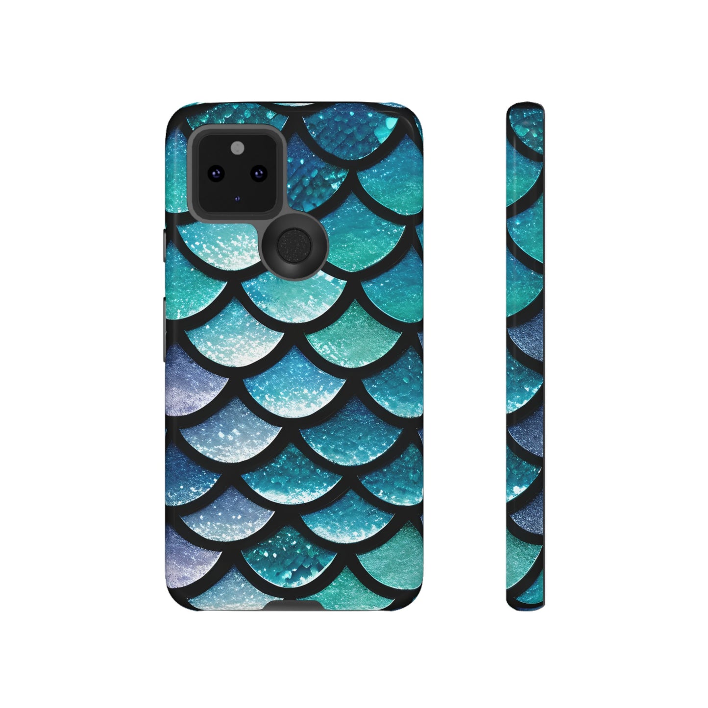 Aqua Mermaidcore Tough Phone Case - Compatible with Apple iPhone, Samsung Galaxy, and Google Pixel Devices, Great Gift for Ocean Lovers - The Mountain Mermaid Company