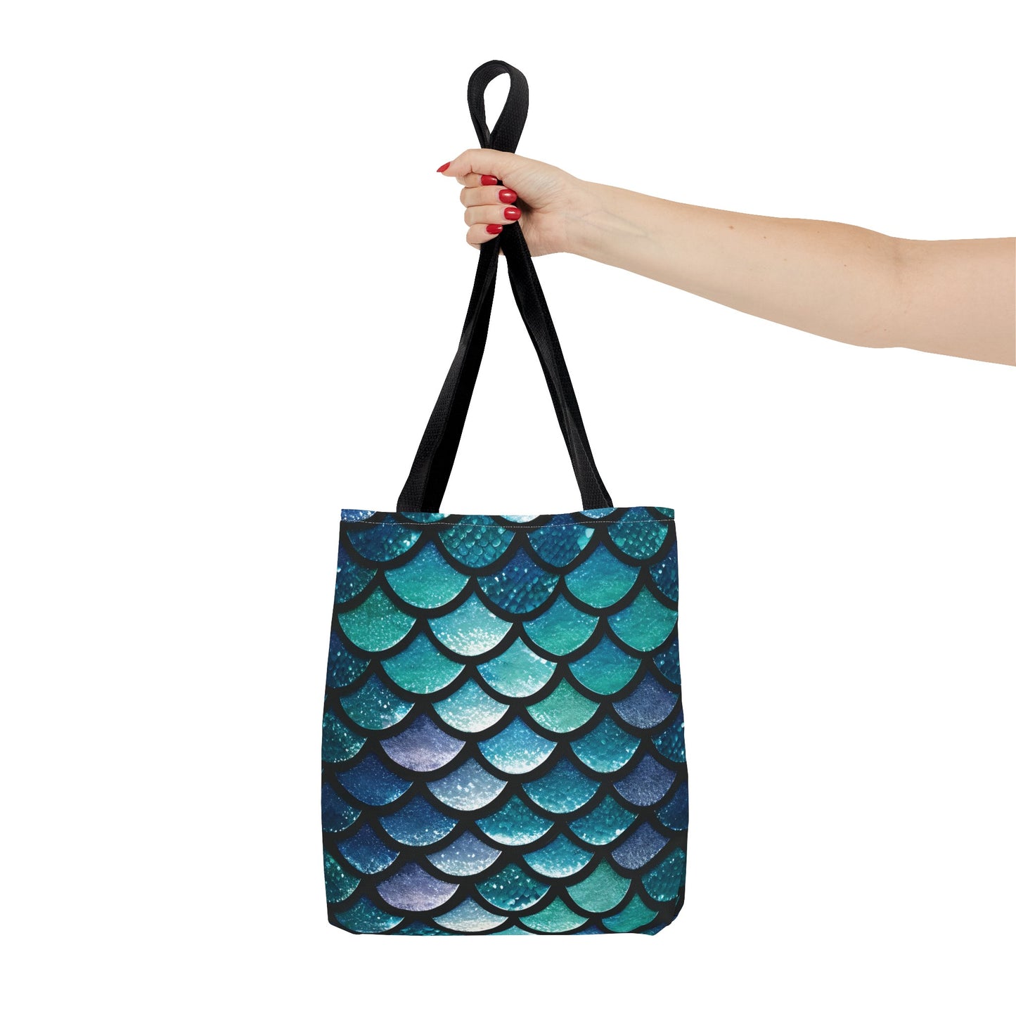 Aqua Mermaidcore Tote Bag - Durable Carryall for Everyday Use, Unique Gift for Beach Lovers - The Mountain Mermaid Company