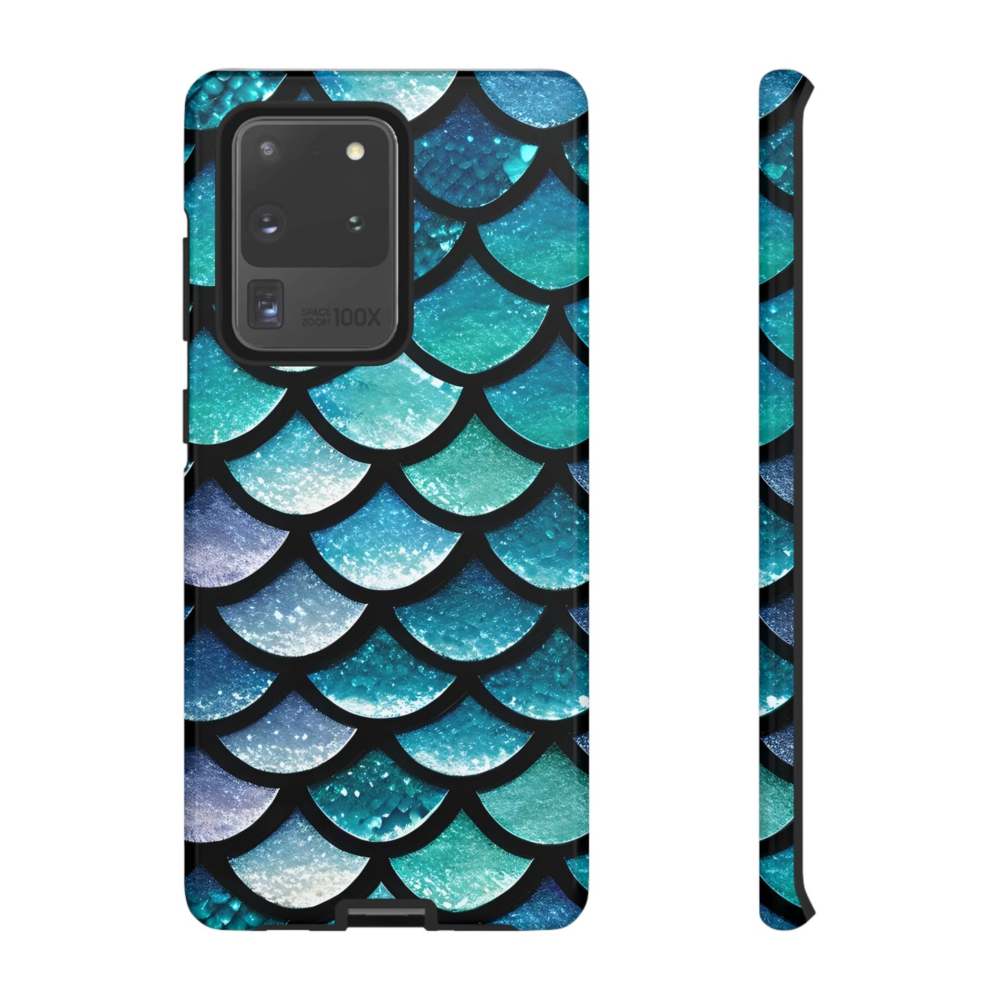 Aqua Mermaidcore Tough Phone Case - Compatible with Apple iPhone, Samsung Galaxy, and Google Pixel Devices, Great Gift for Ocean Lovers - The Mountain Mermaid Company