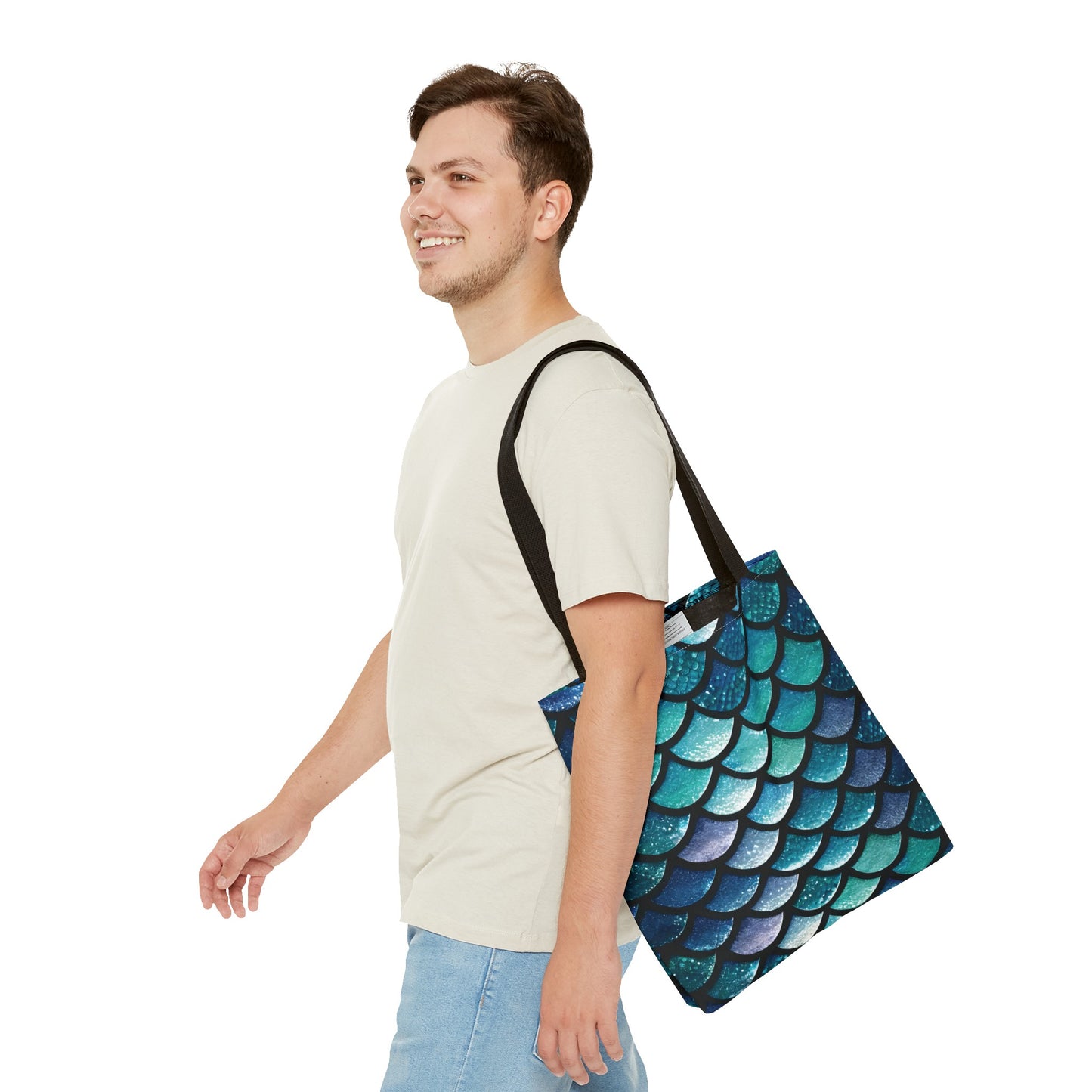 Aqua Mermaidcore Tote Bag - Durable Carryall for Everyday Use, Unique Gift for Beach Lovers - The Mountain Mermaid Company