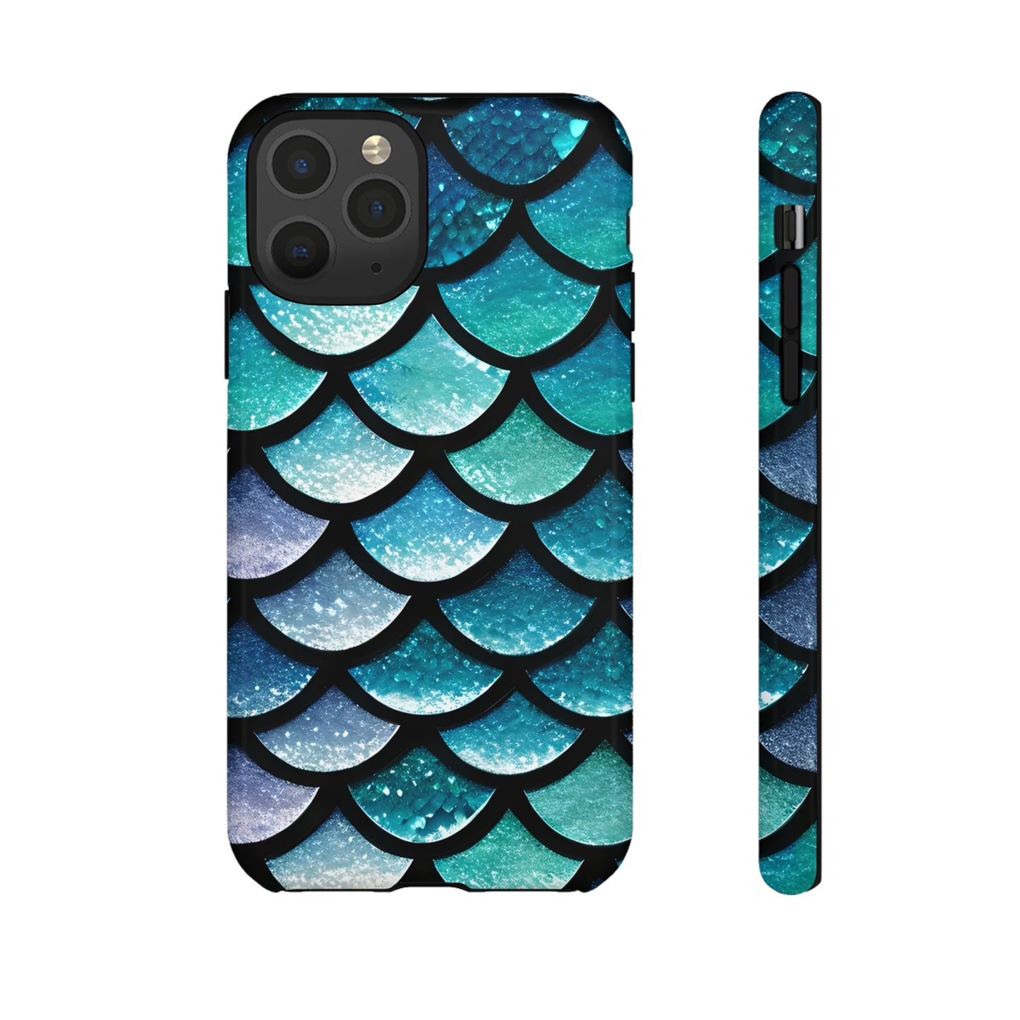 Aqua Mermaidcore Tough Phone Case - Compatible with Apple iPhone, Samsung Galaxy, and Google Pixel Devices, Great Gift for Ocean Lovers - The Mountain Mermaid Company