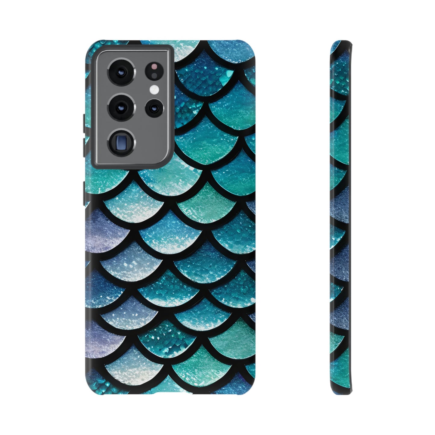 Aqua Mermaidcore Tough Phone Case - Compatible with Apple iPhone, Samsung Galaxy, and Google Pixel Devices, Great Gift for Ocean Lovers - The Mountain Mermaid Company