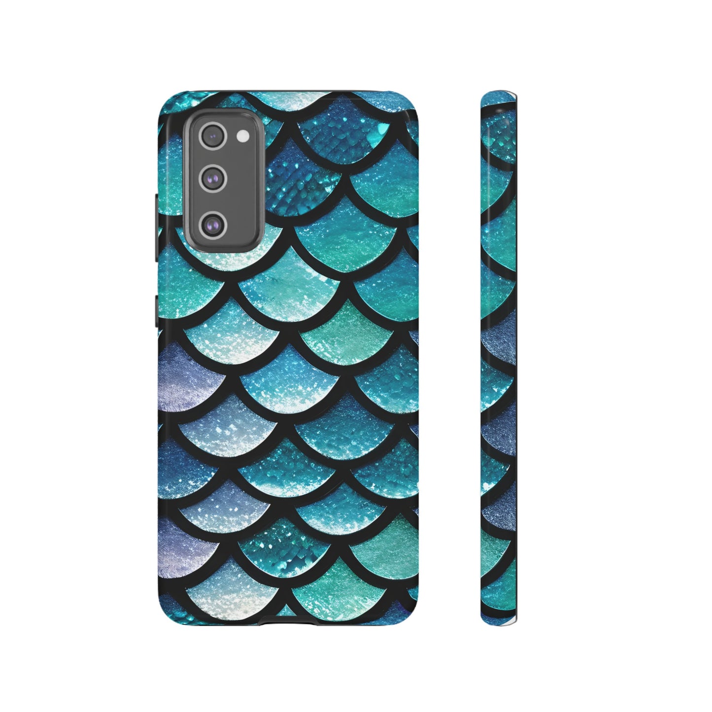 Aqua Mermaidcore Tough Phone Case - Compatible with Apple iPhone, Samsung Galaxy, and Google Pixel Devices, Great Gift for Ocean Lovers - The Mountain Mermaid Company